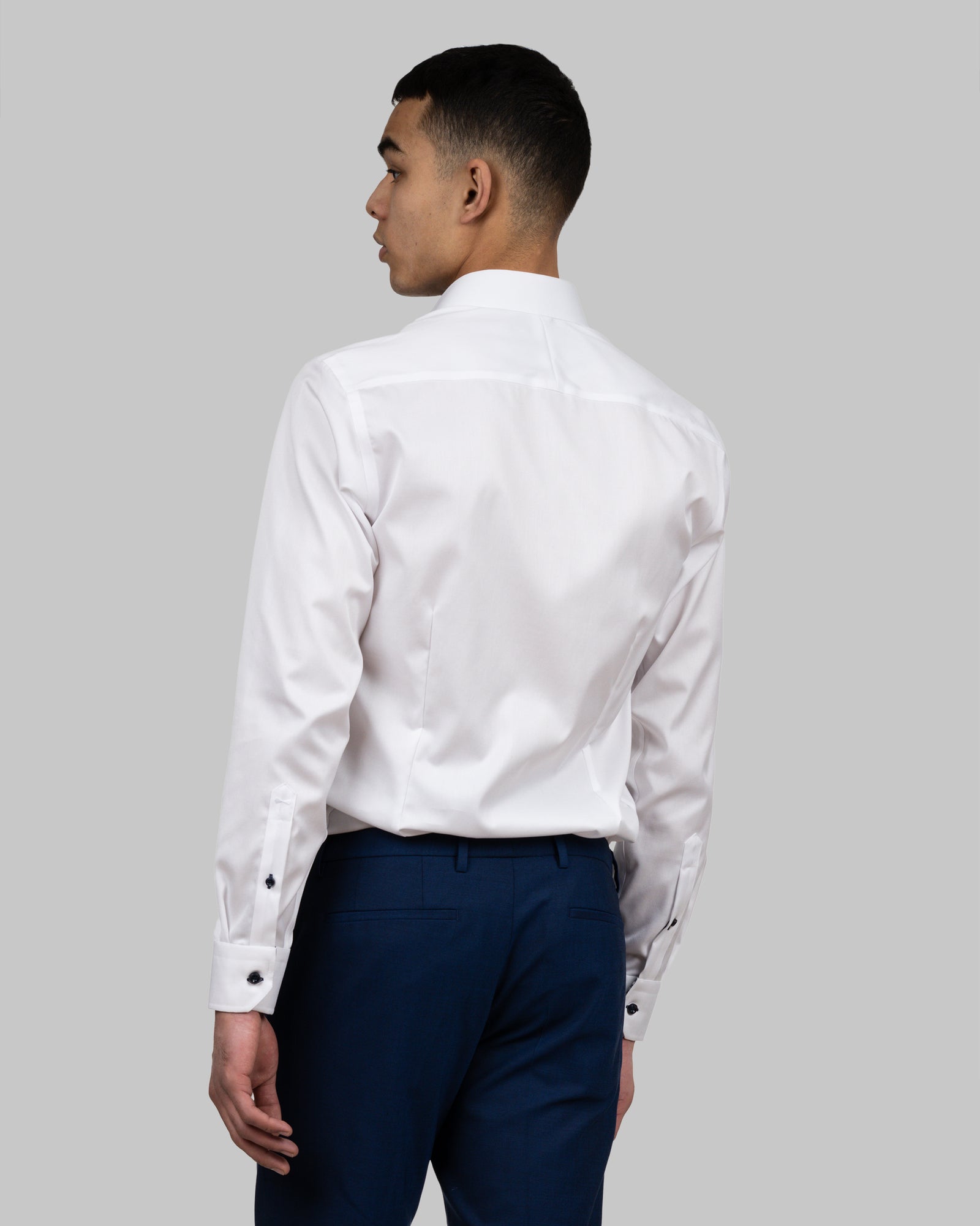 RB20 Twill Slim White/Navy