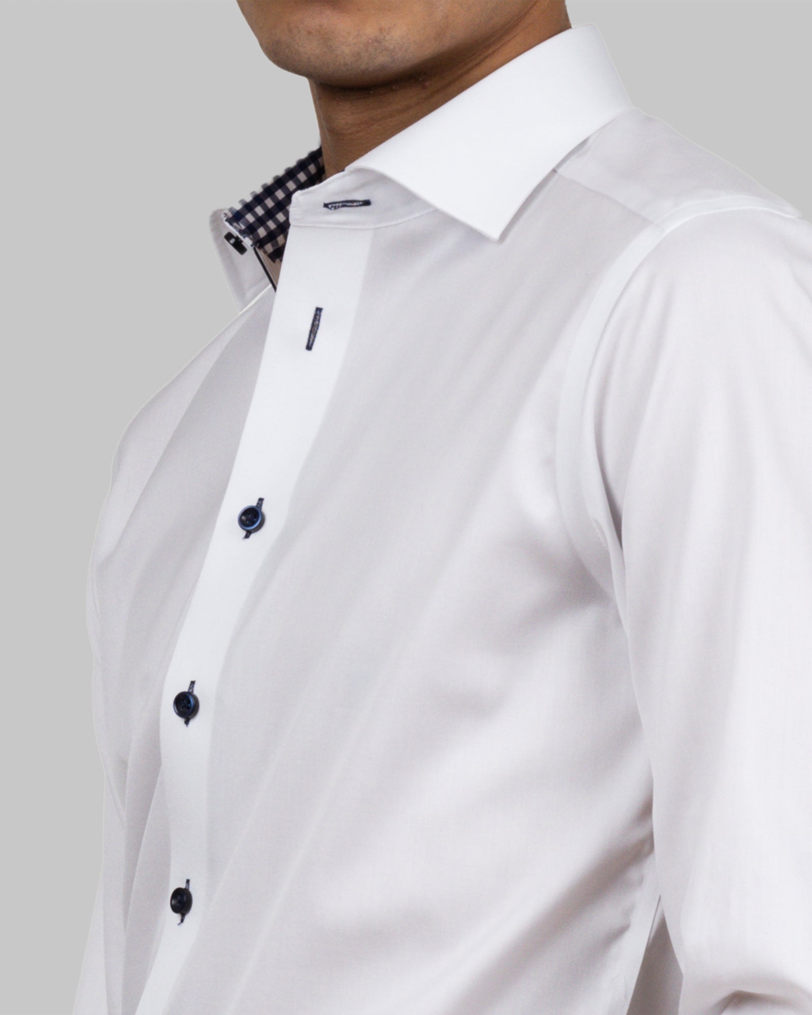 RB20 Twill Slim White/Navy