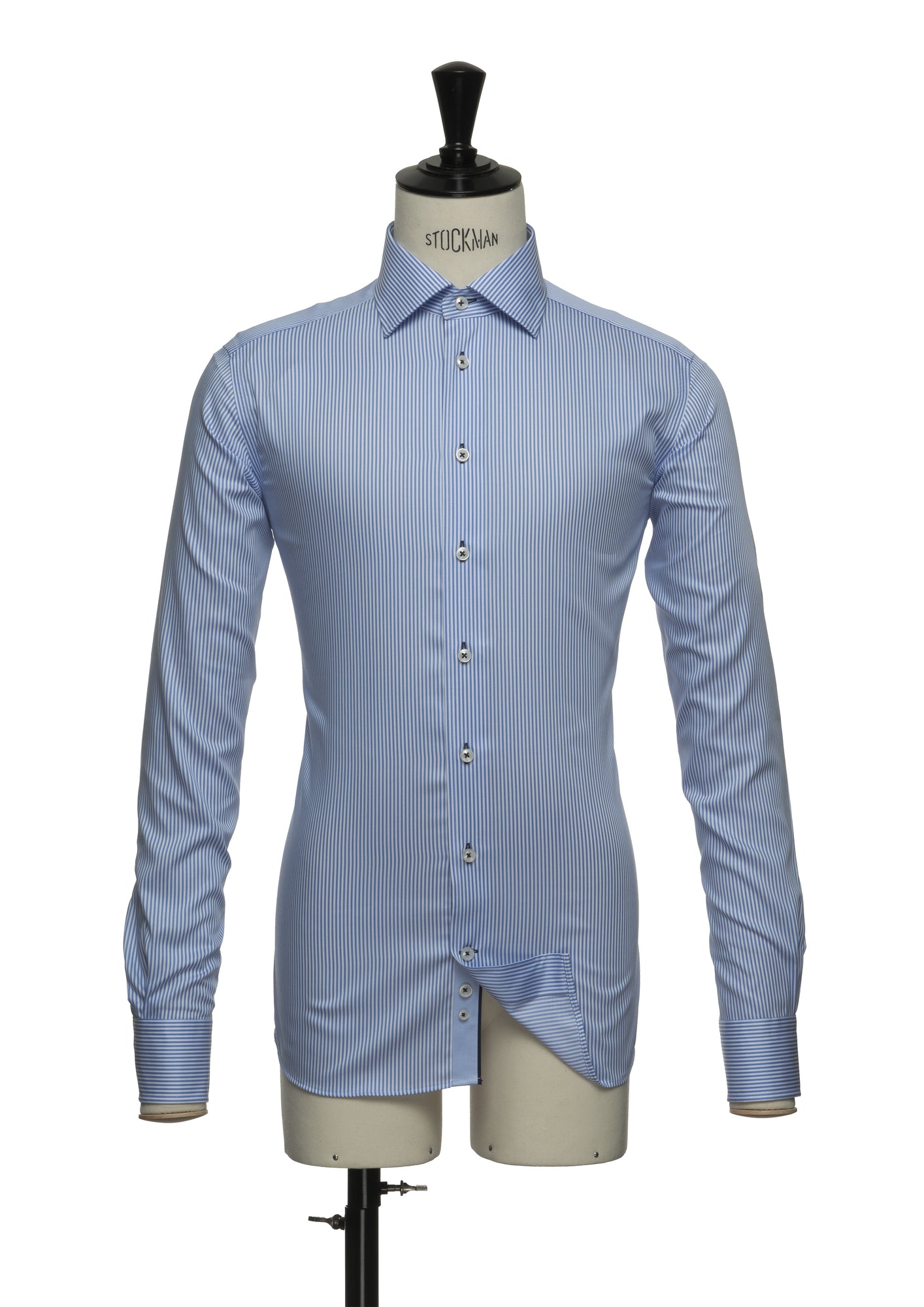 JH&F Red Bow 22 Regular Fit Sky Blue/White