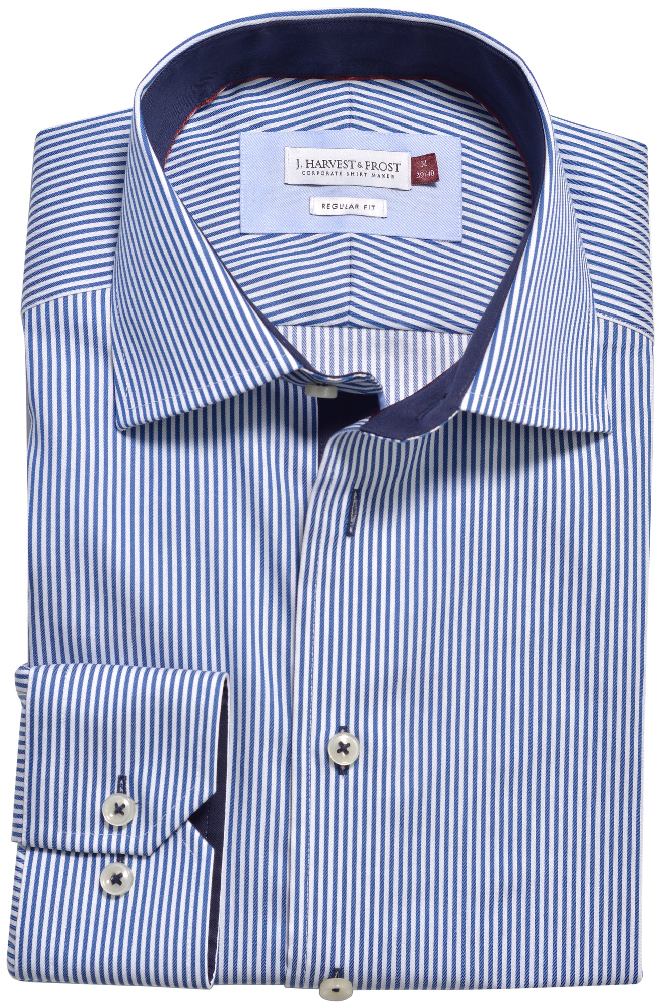 JH&F Red Bow 22 Regular Fit Navy/White