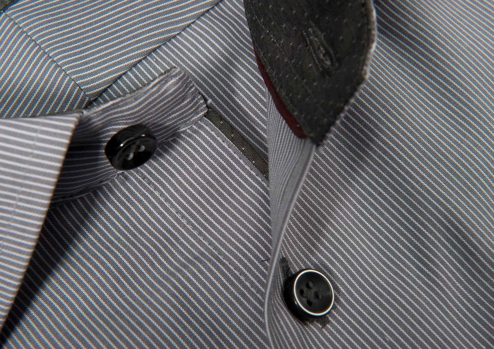 JH&F Red Bow 24 Regular Fit Grey Stripe