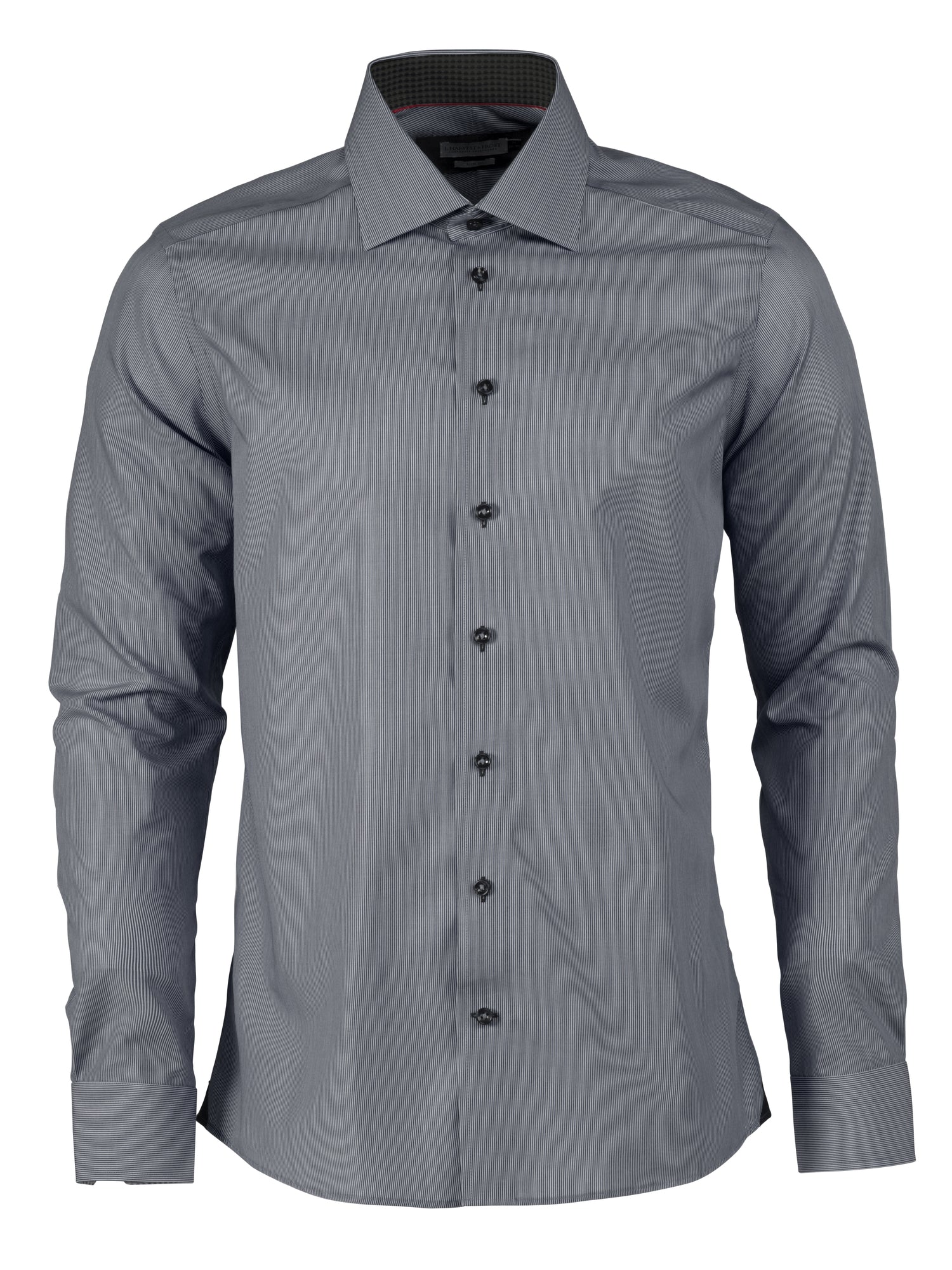 JH&F Red Bow 24 Regular Fit Grey Stripe