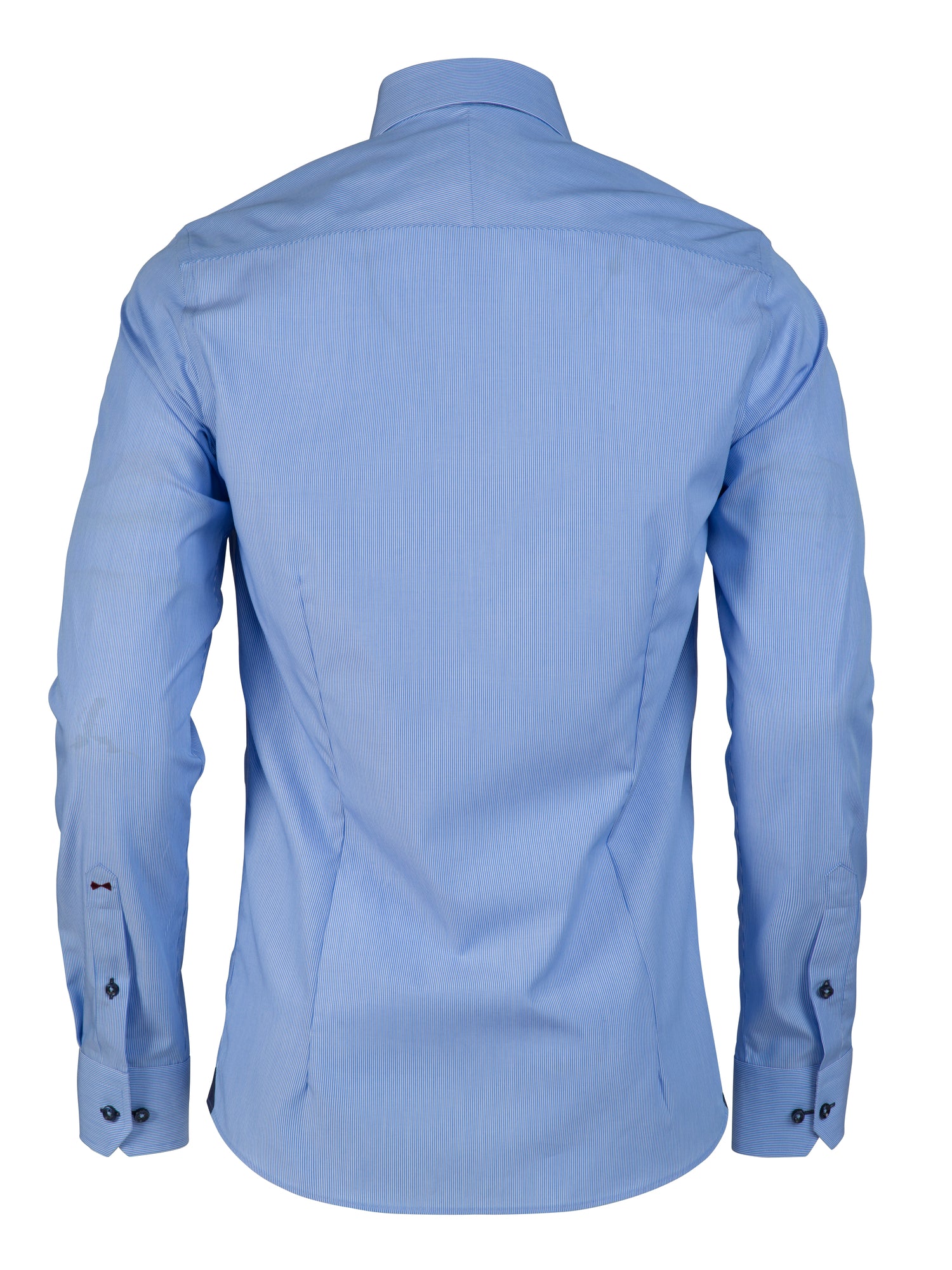 JH&F Red Bow 24 Slim Fit Midblue Stripe