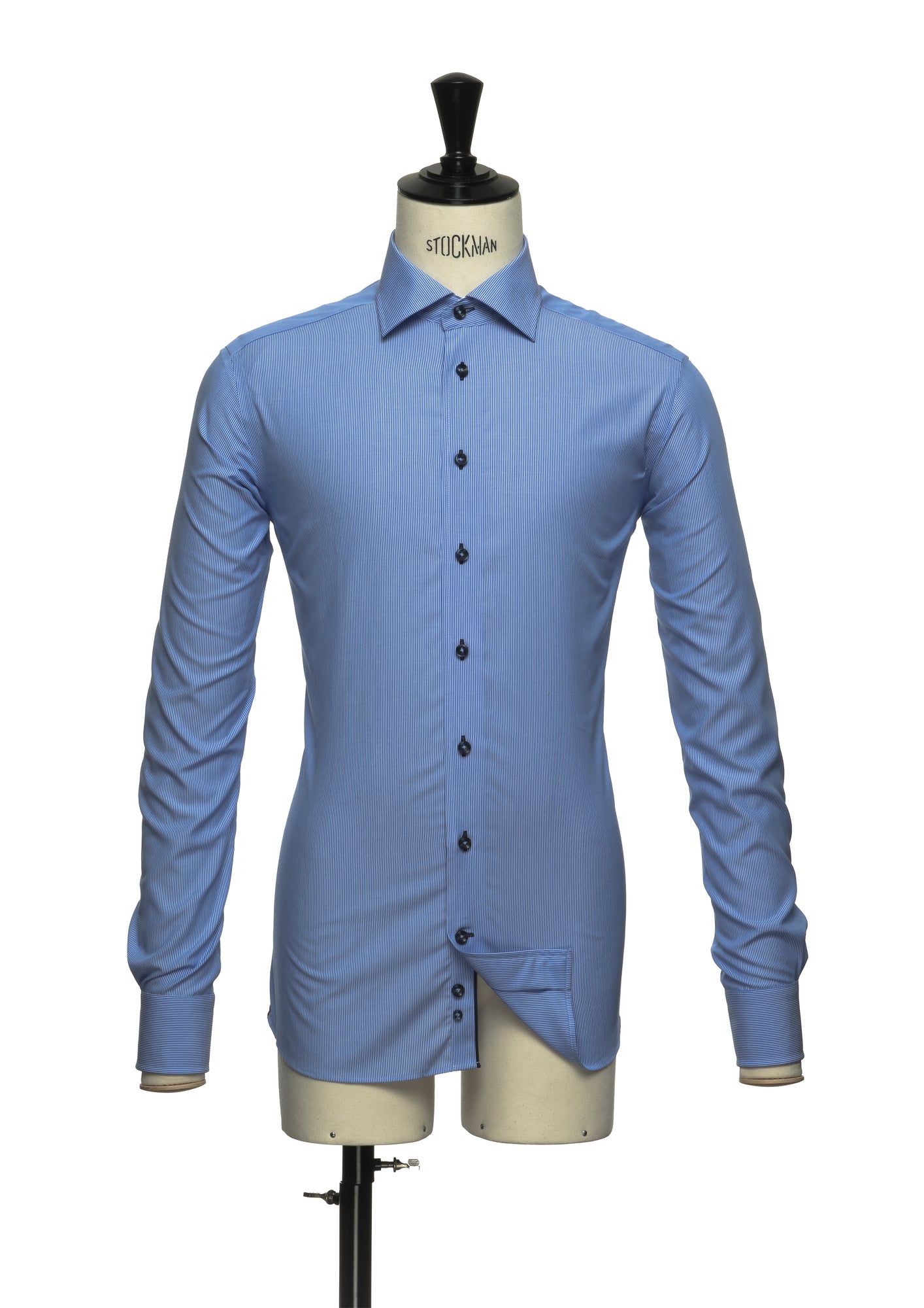 JH&F Red Bow 24 Slim Fit Midblue Stripe