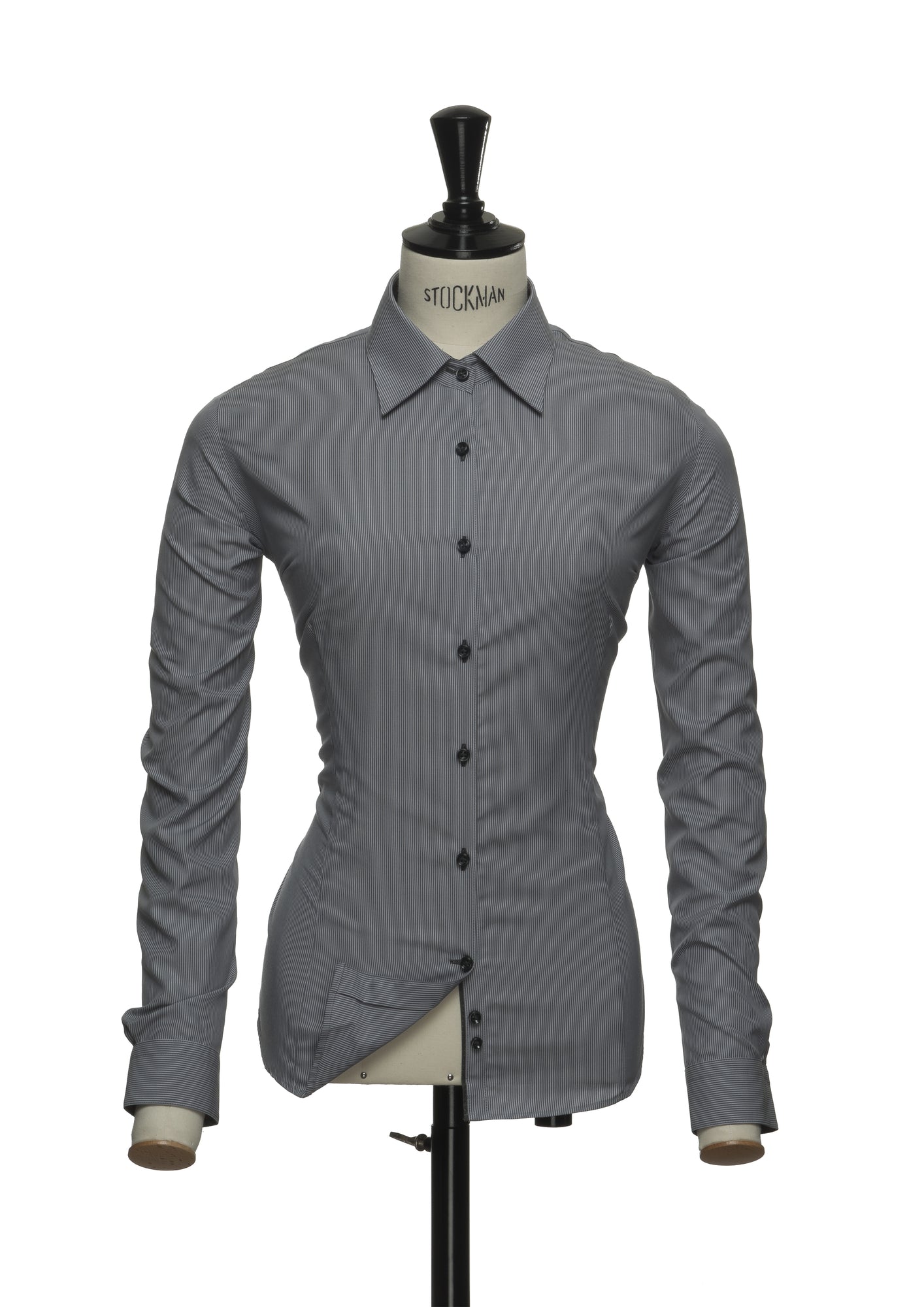 JH&F Red Bow 24 Woman Grey Stripe