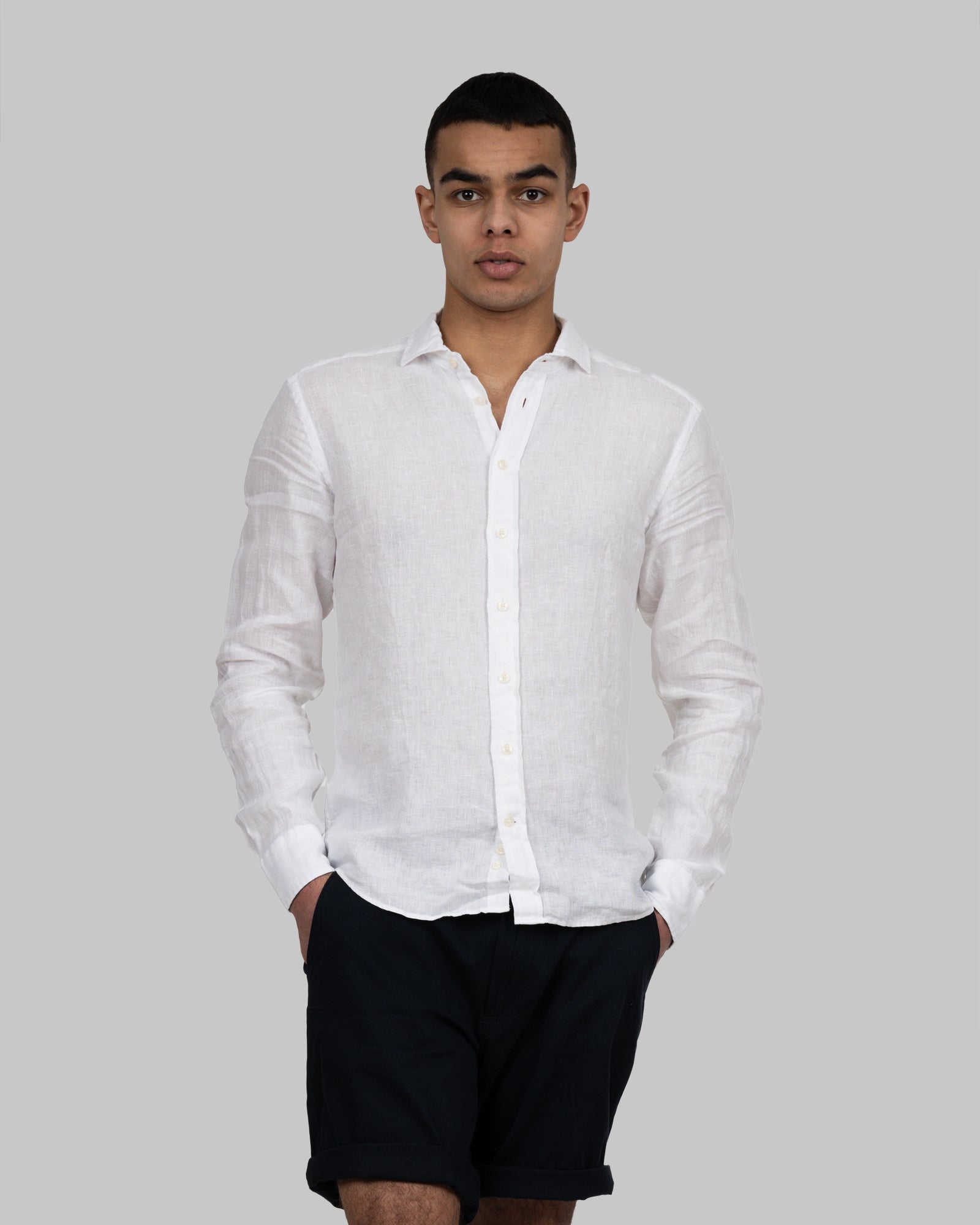 IB33 Linen Slim White