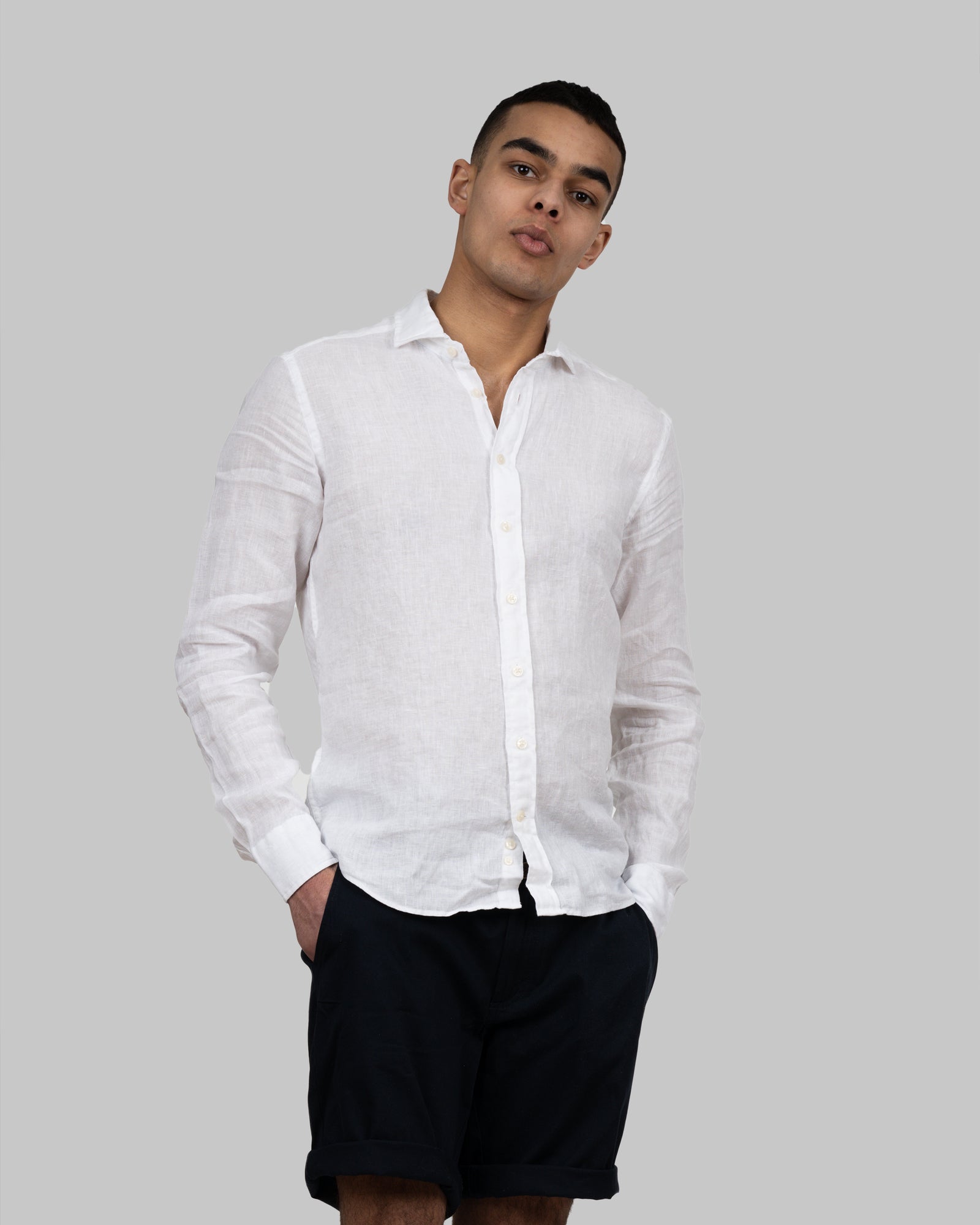 IB33 Linen Slim White