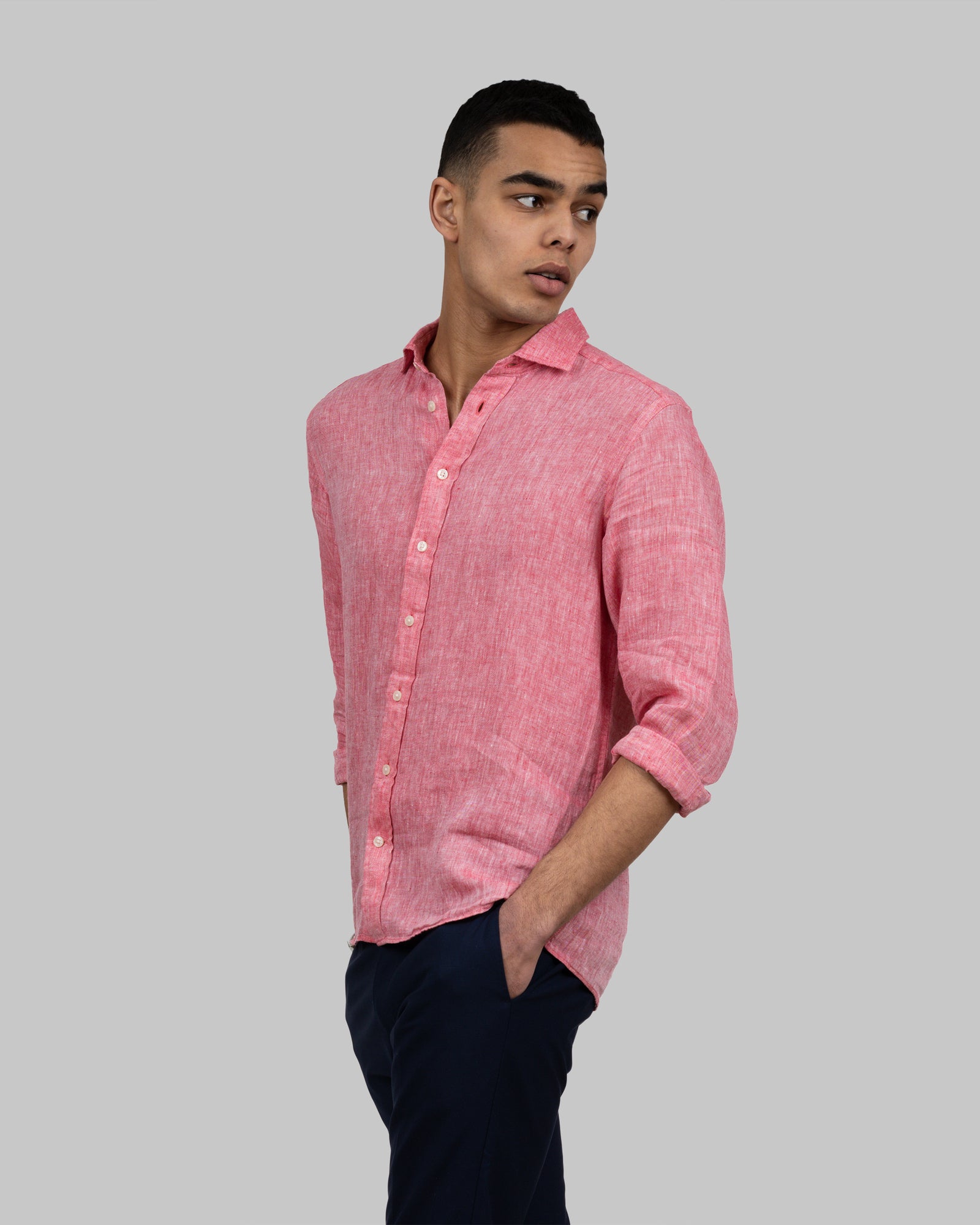 IB33 Linen Slim Red