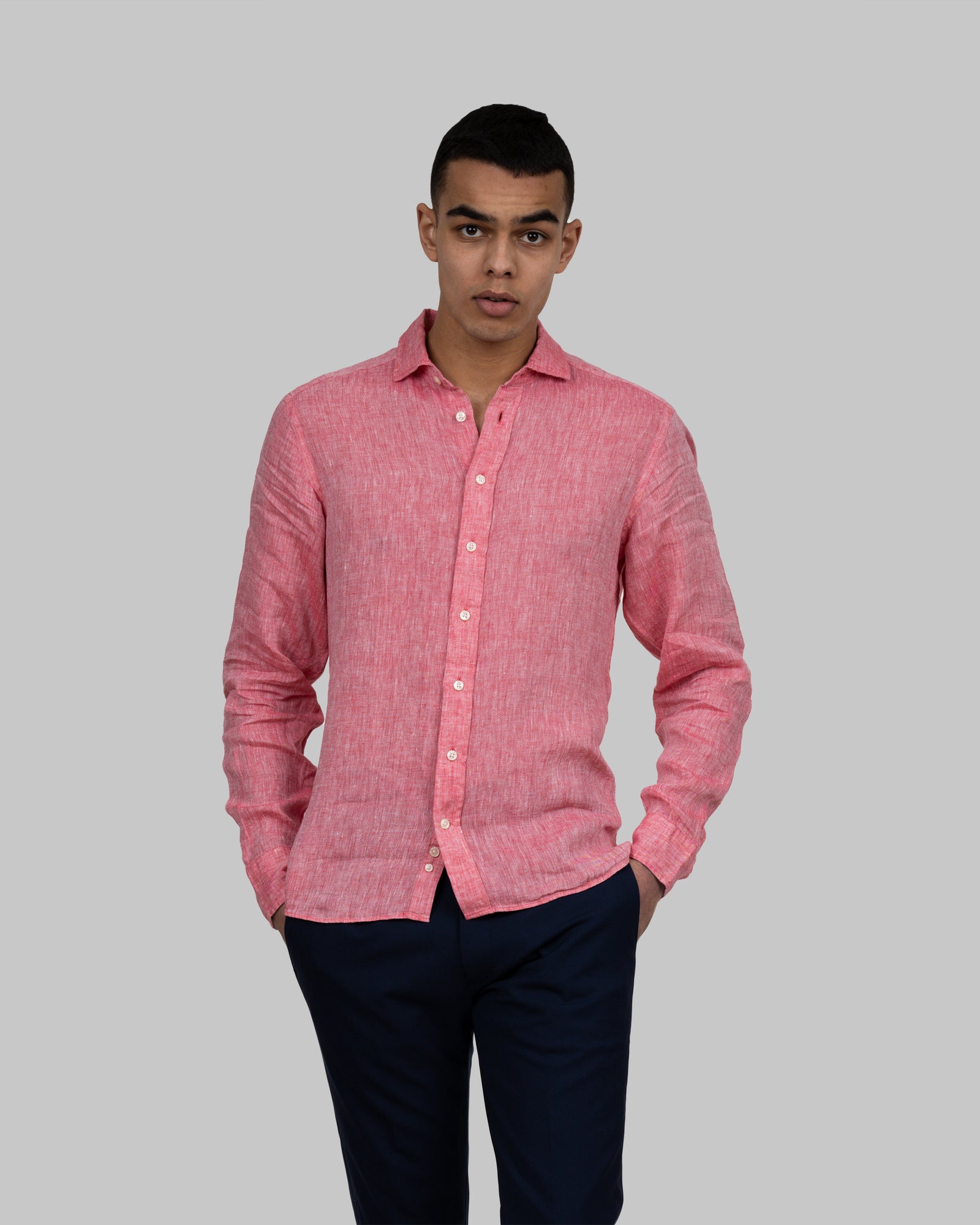 IB33 Linen Slim Red