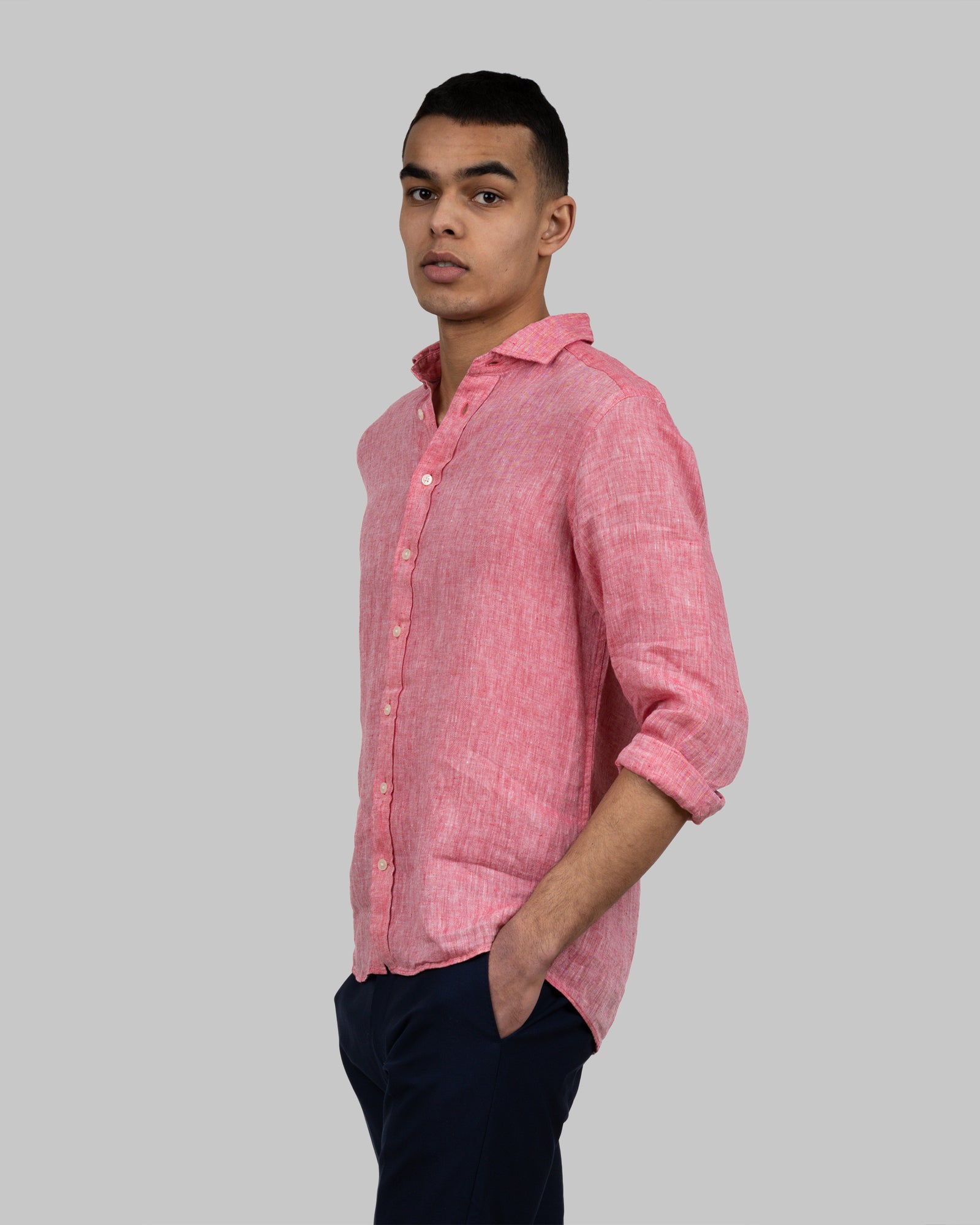 IB33 Linen Slim Red