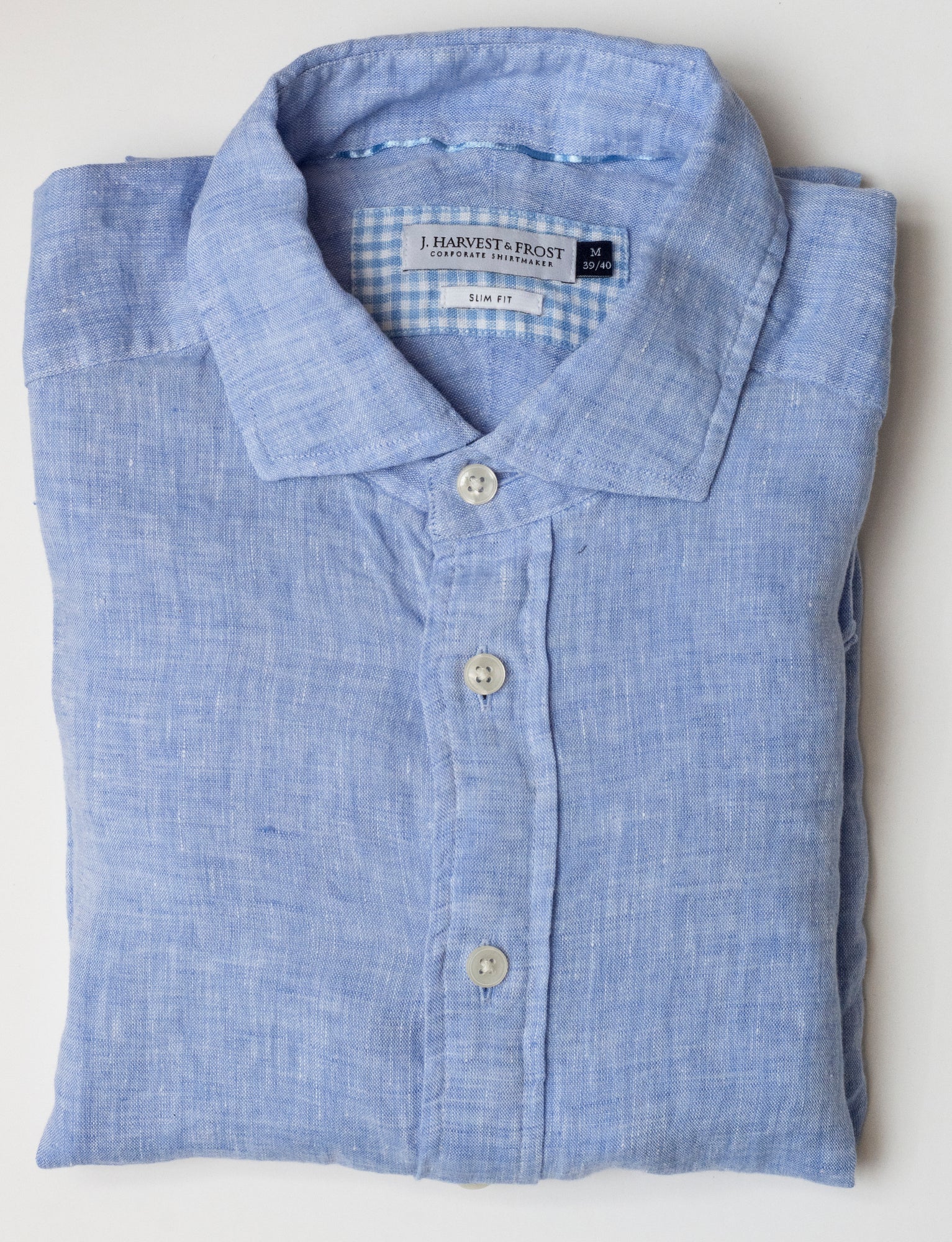 IB33 Linen Slim Skyblue