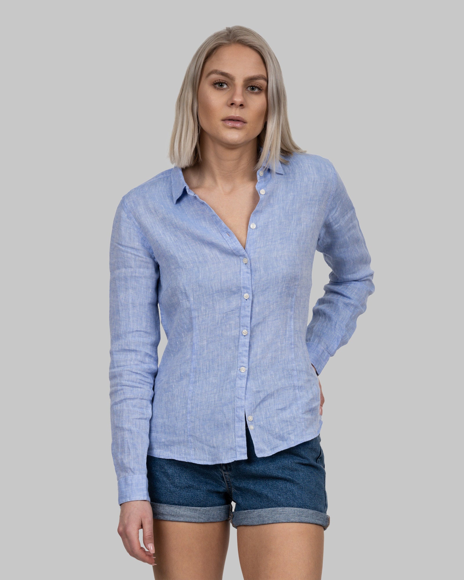 IB33 Linen Woman Skyblue