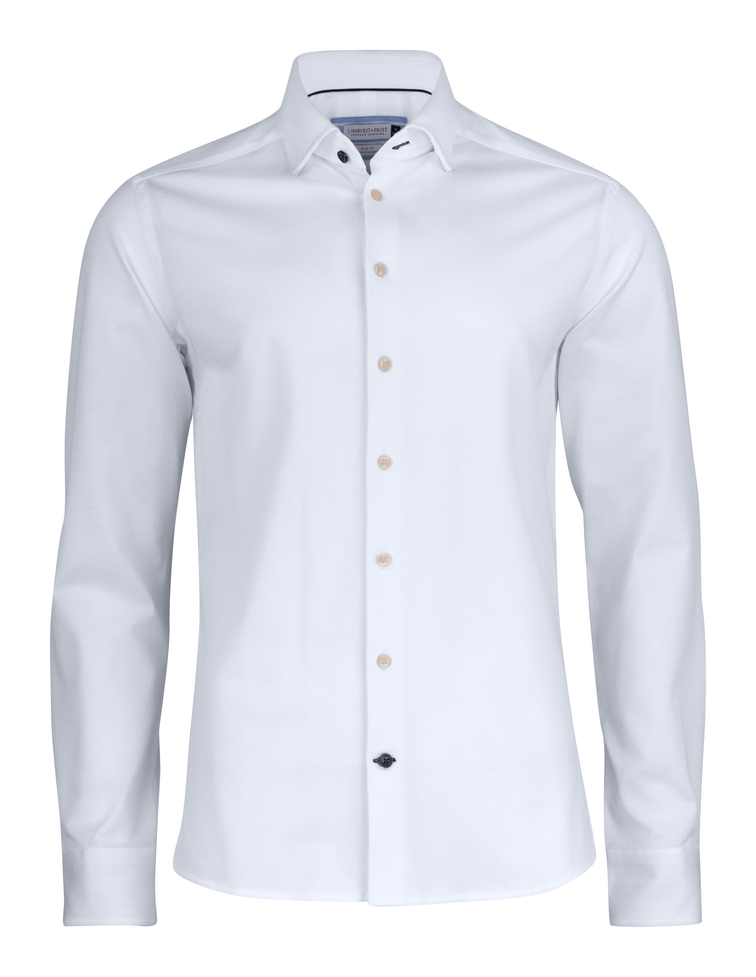 JH&F Indigo Bow 34 Regular Fit White