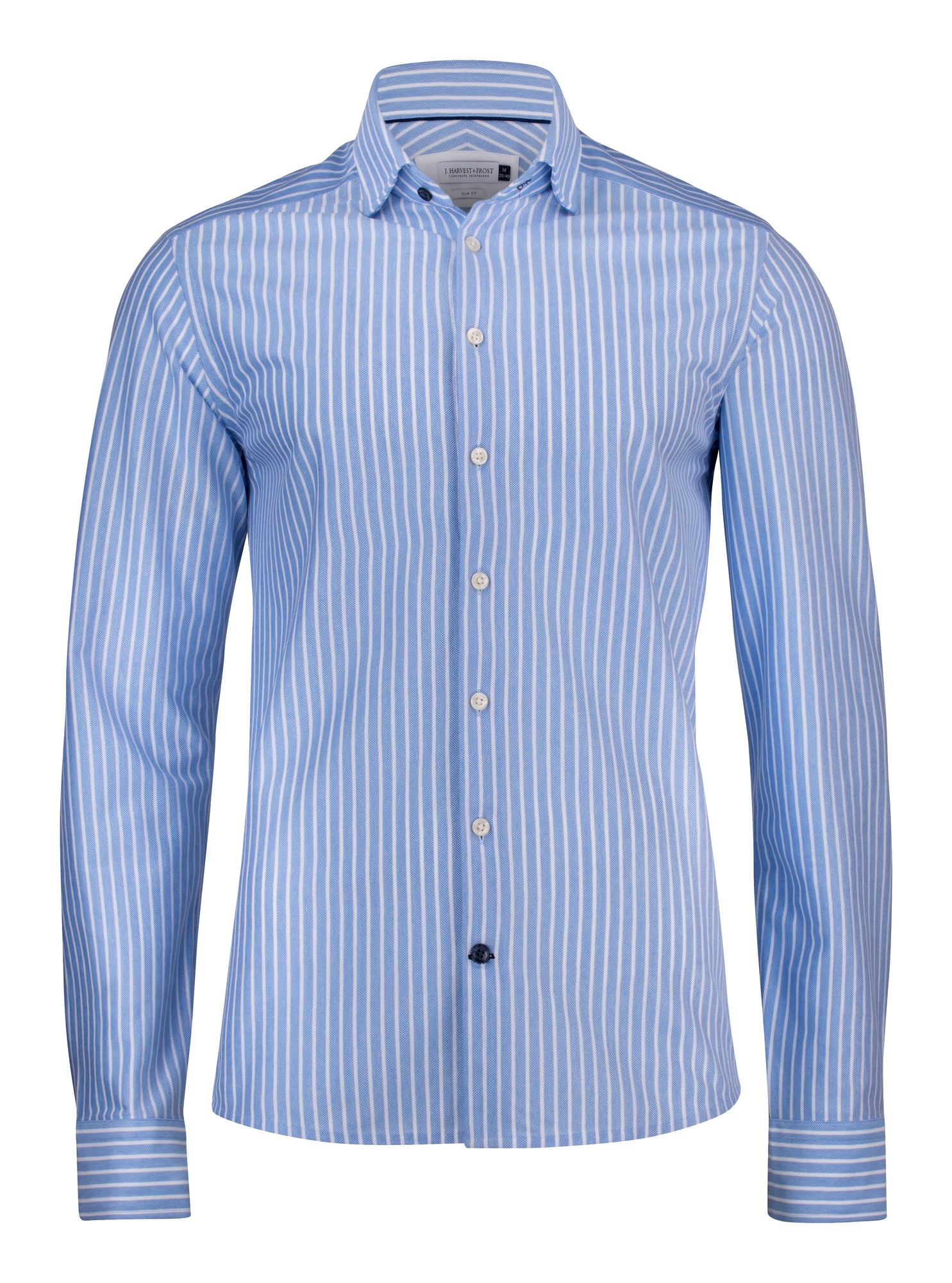 JH&F Indigo Bow 34 Regular Fit Blue-/White Stripe