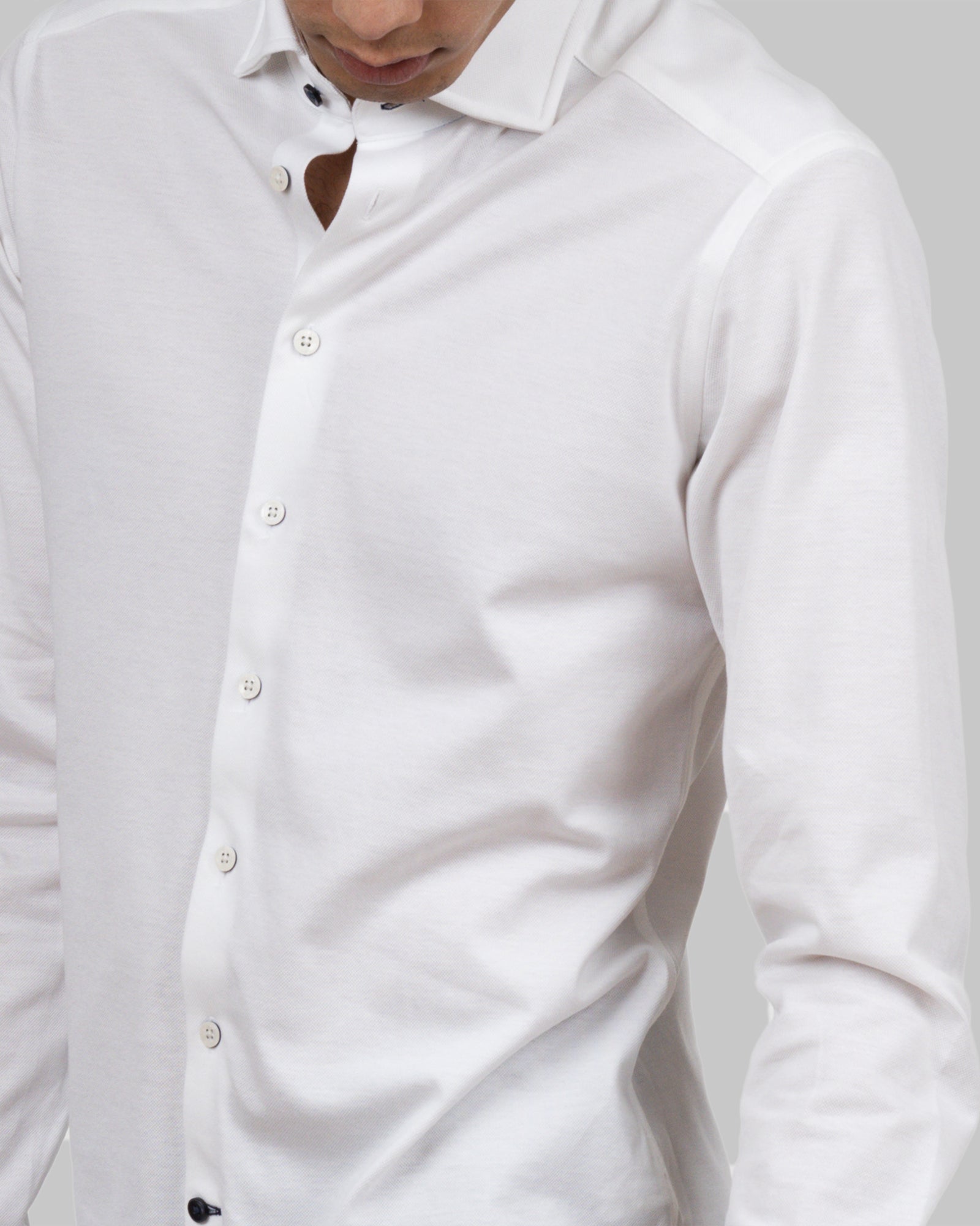JH&F Indigo Bow 34 Slim Fit White