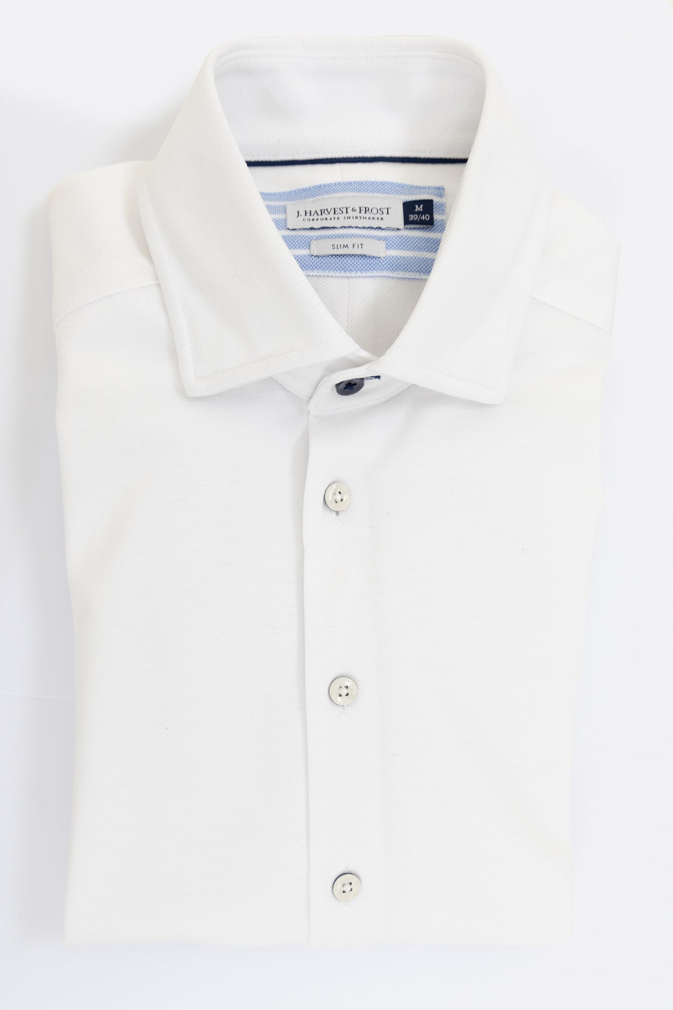 JH&F Indigo Bow 34 Slim Fit White