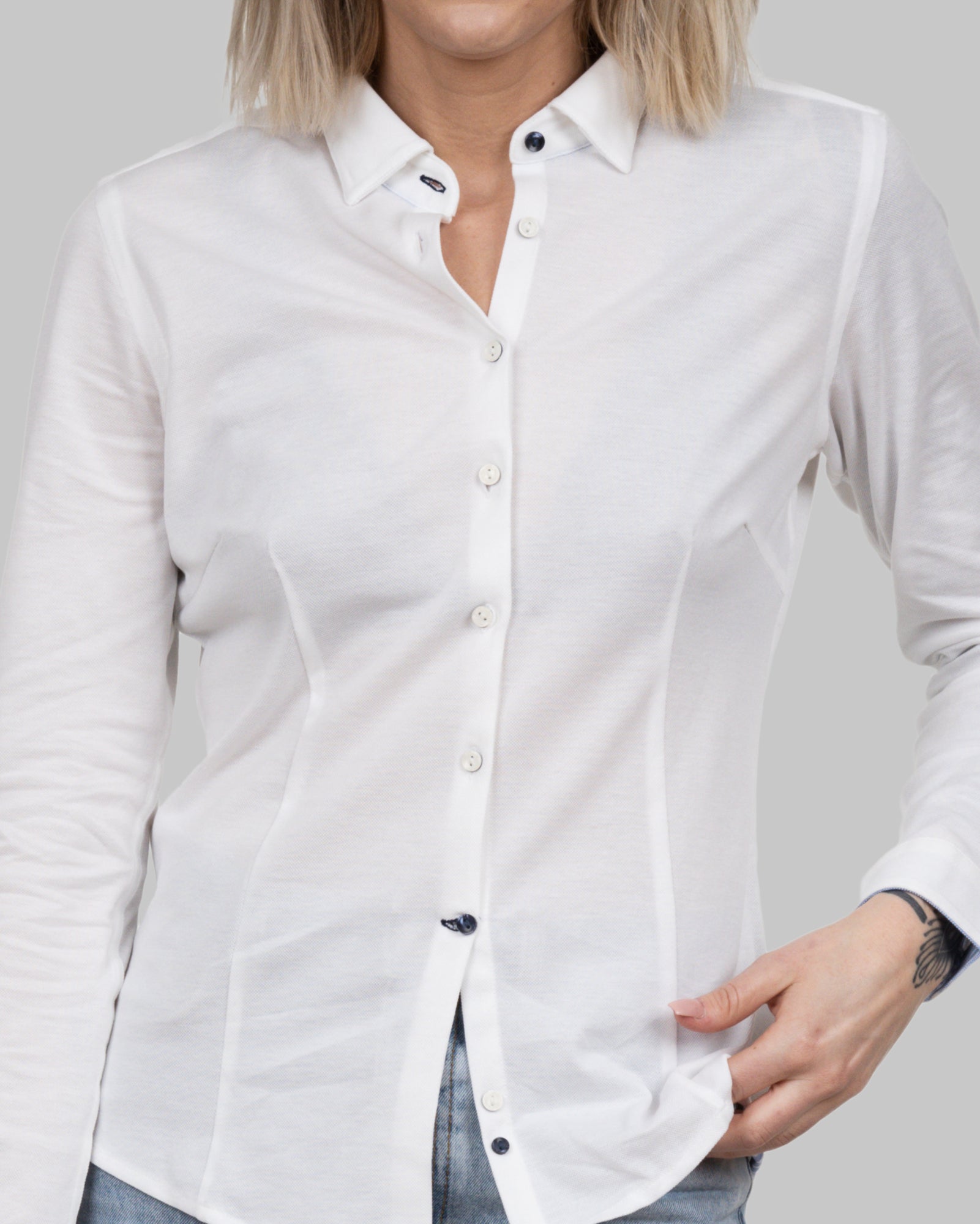 JH&F Indigo Bow 34 Women White