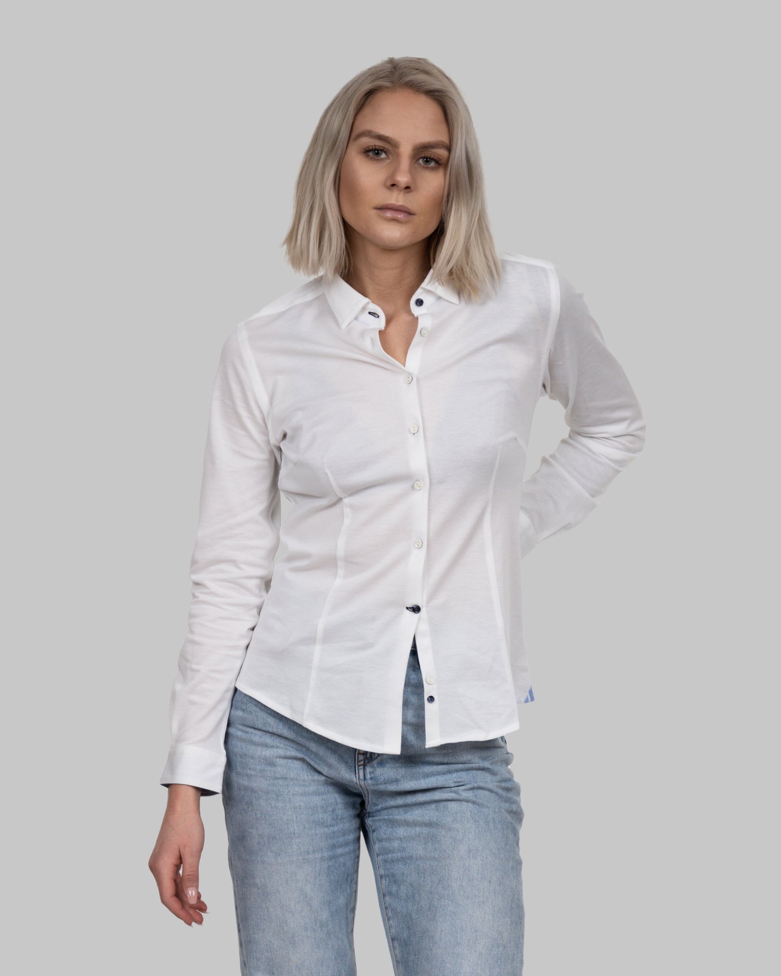 JH&F Indigo Bow 34 Women White