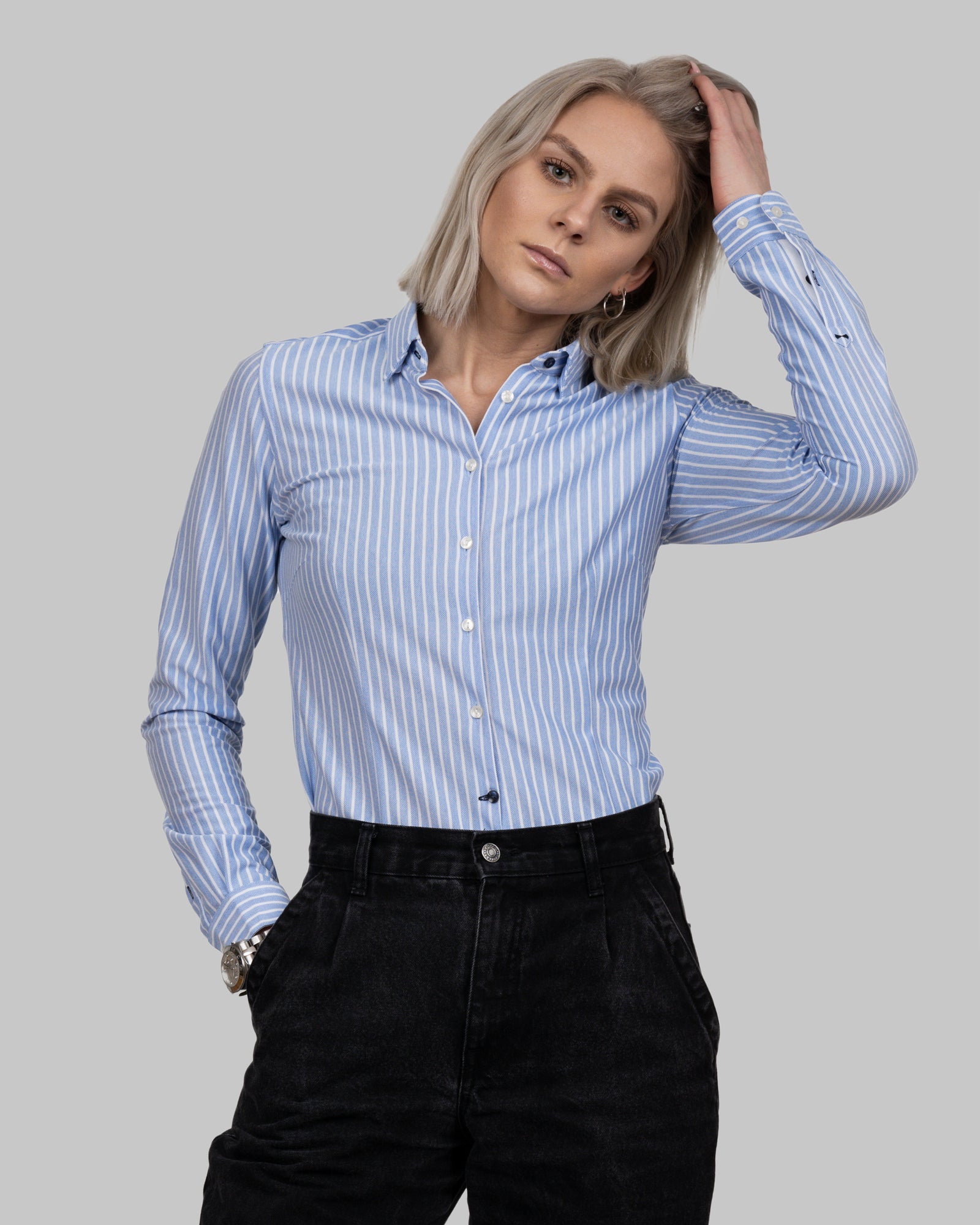 JH&F Indigo Bow 34 Women Blue