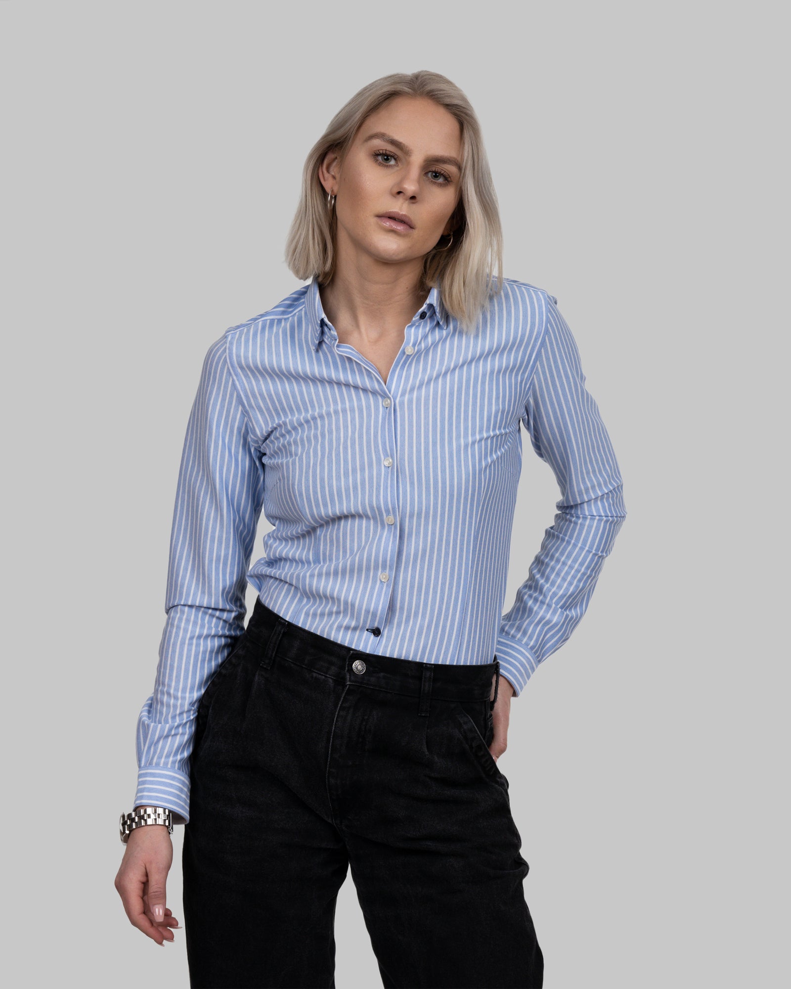 JH&F Indigo Bow 34 Women Blue