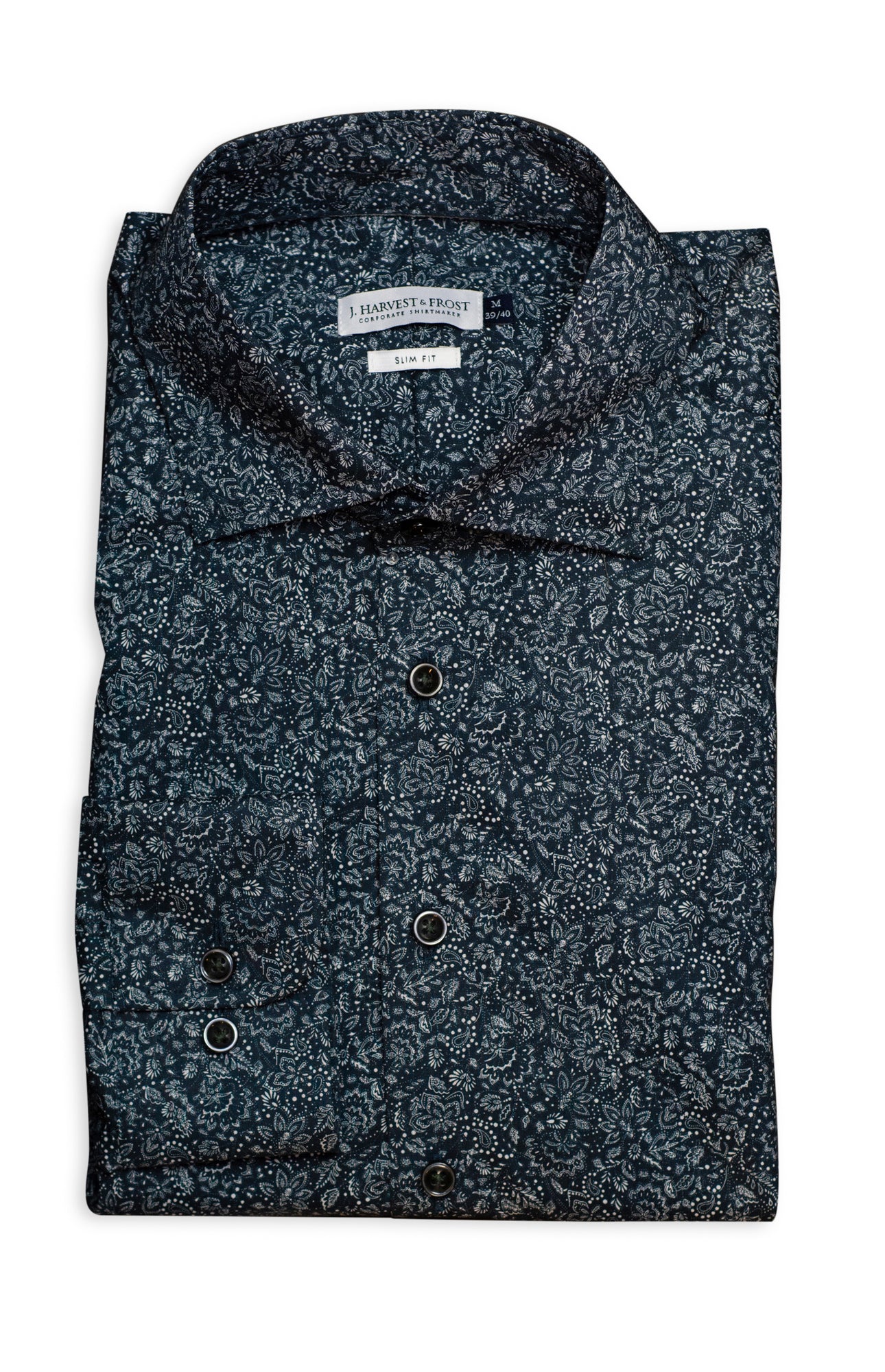 IB37 Poplin Regular Navy Floral