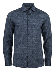 IB37 Poplin Slim Navy Floral