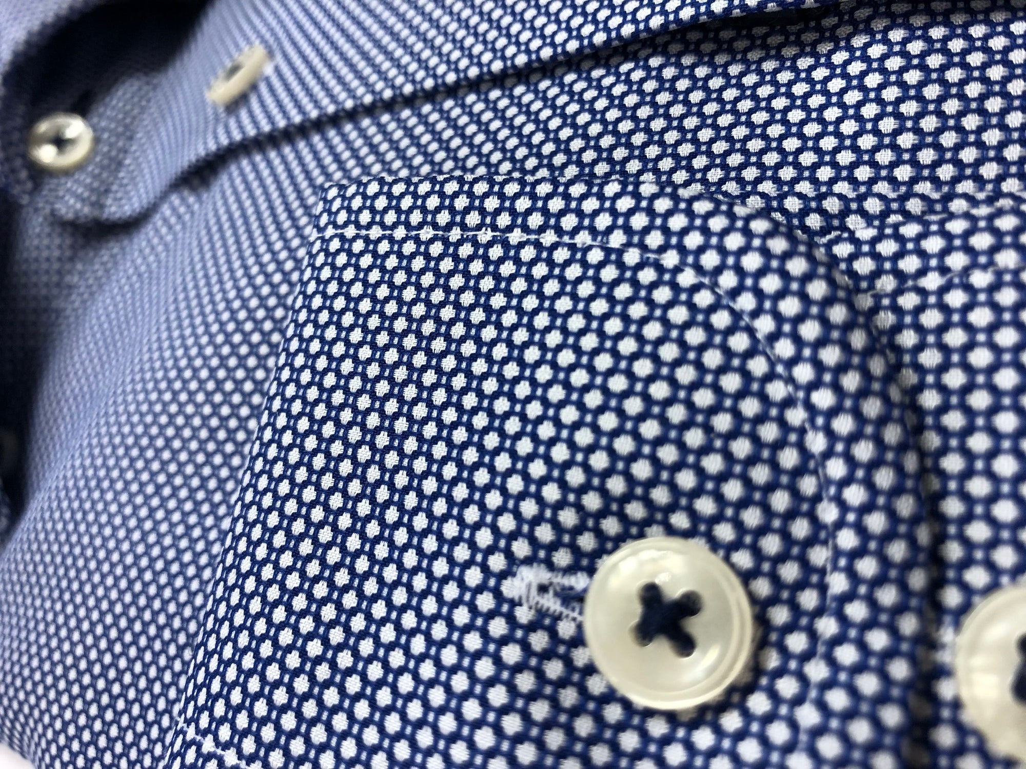 PB48 Jacquard Slim Blue Pattern