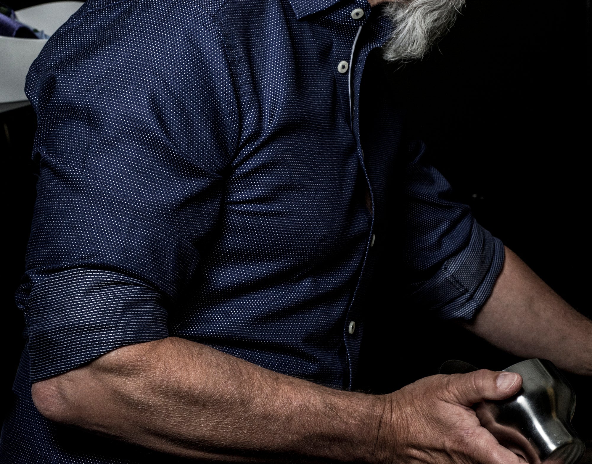 PB49 Jacquard Regular Navy/White Dot