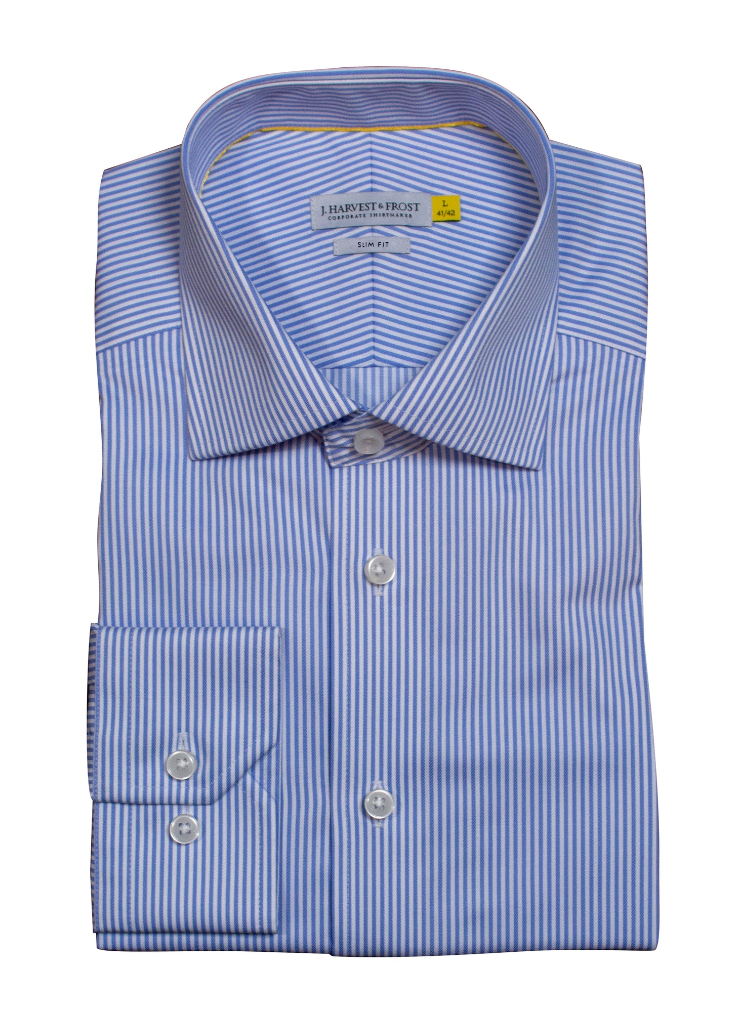 YB50 Twill Slim Sky Blue Stripe