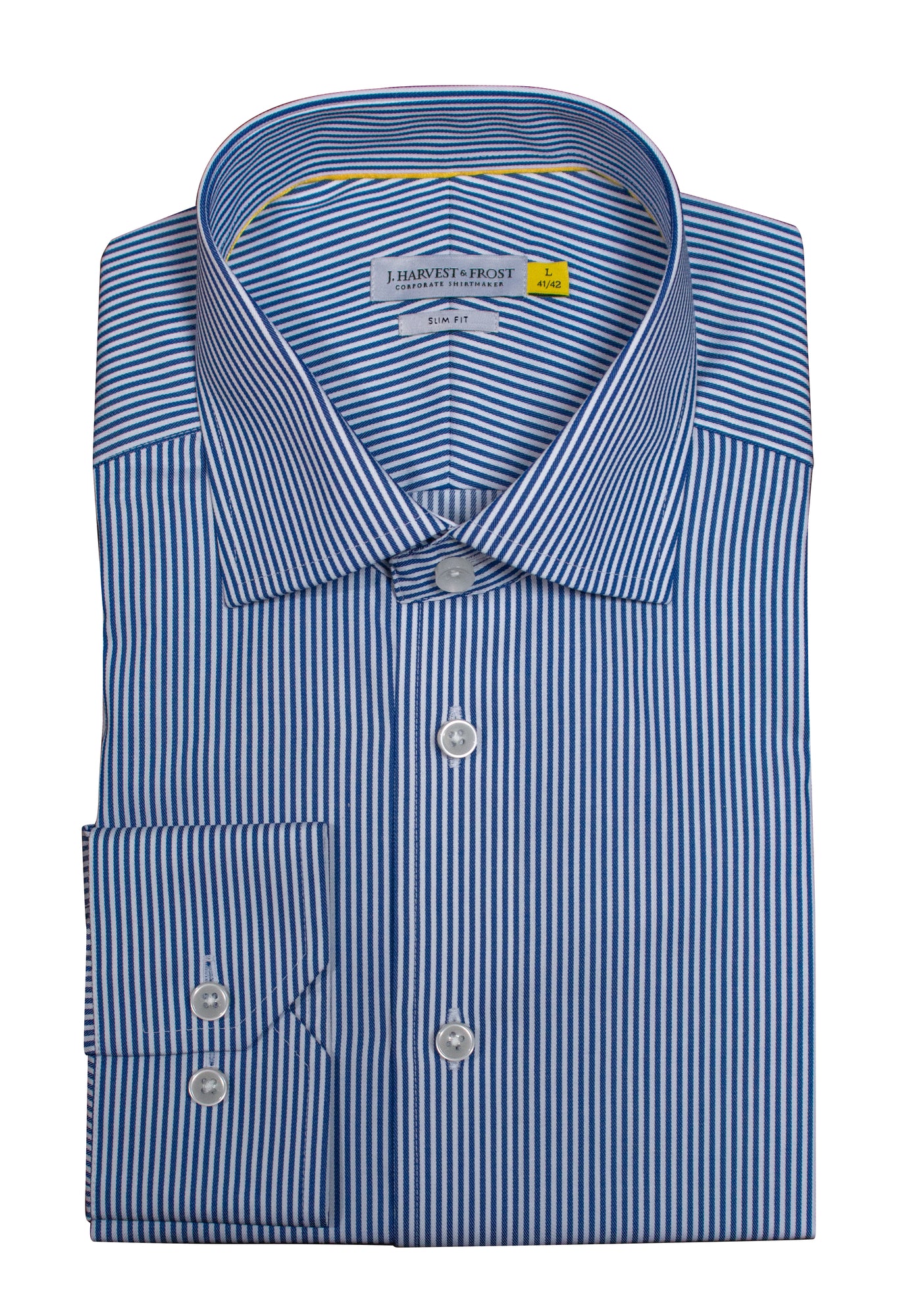 YB50 Twill Slim Navy Stripe