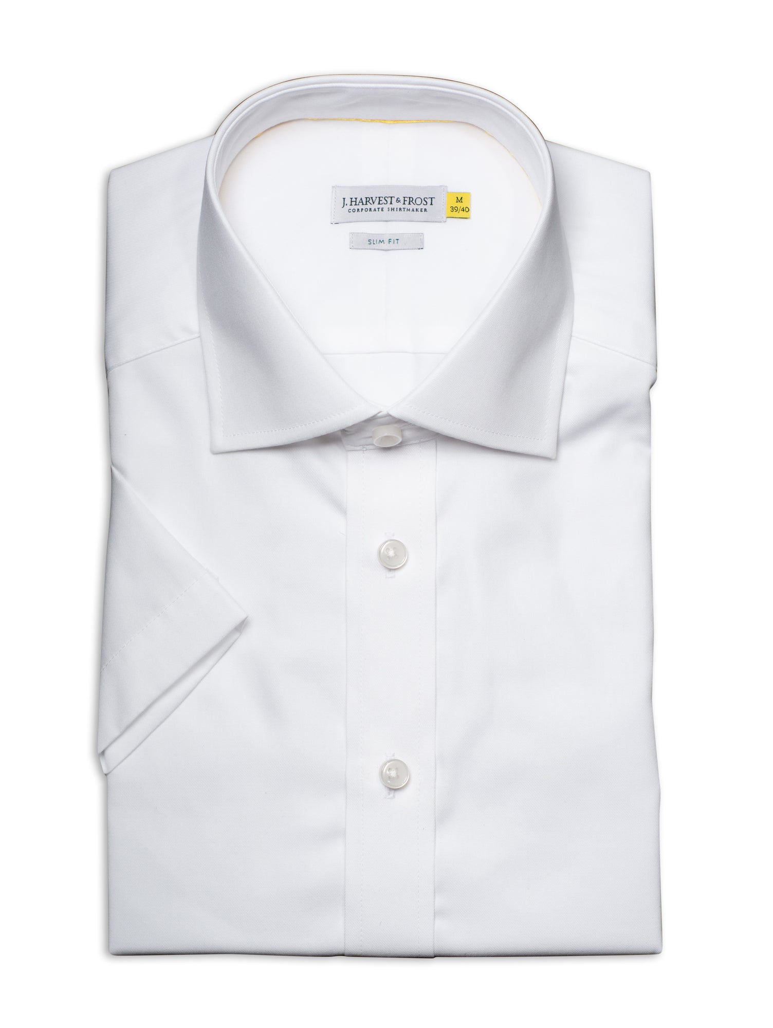 YB50 Twill S/S Slim White