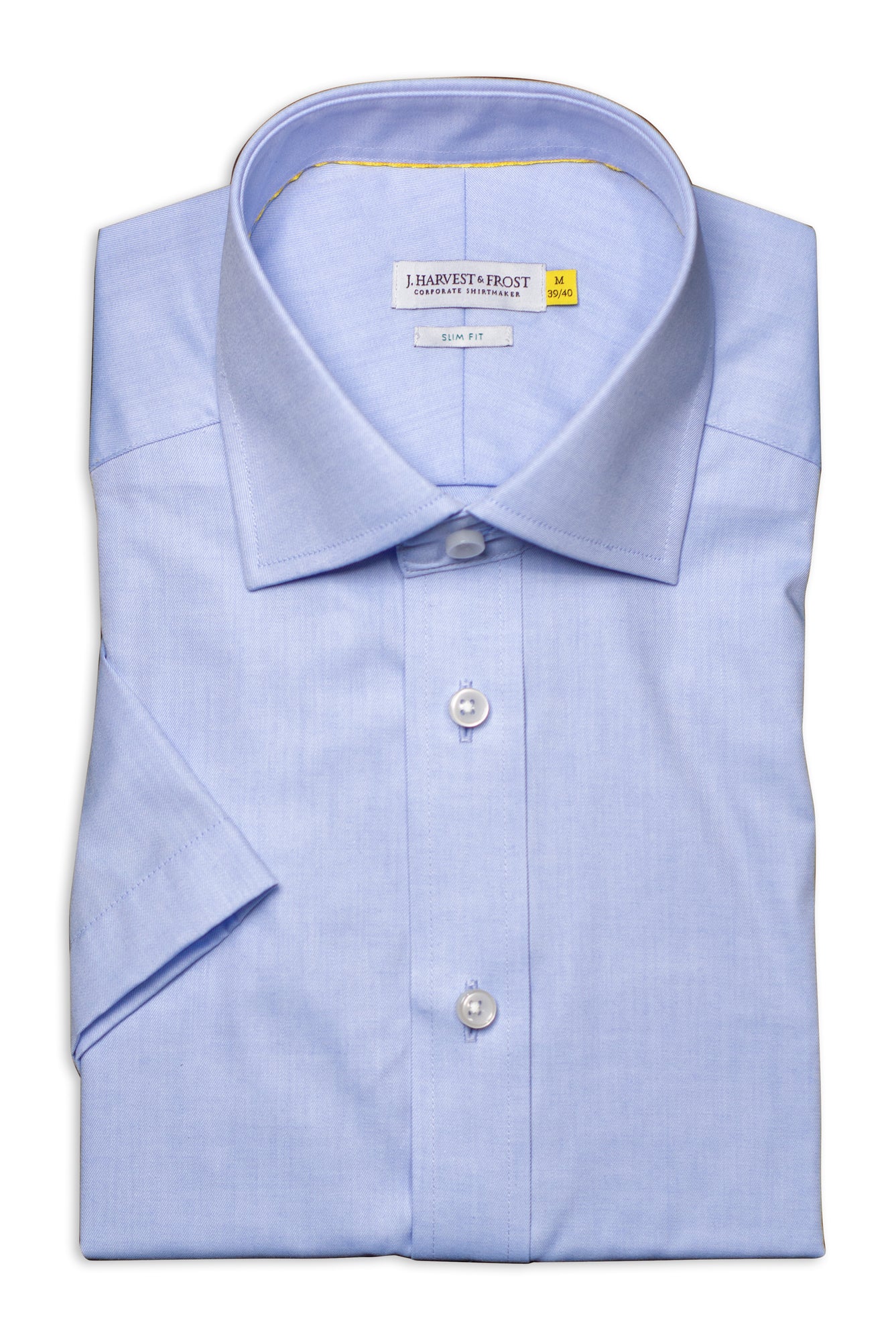 YB50 Twill S/S Slim Sky Blue
