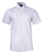 YB50 Twill S/S Slim White