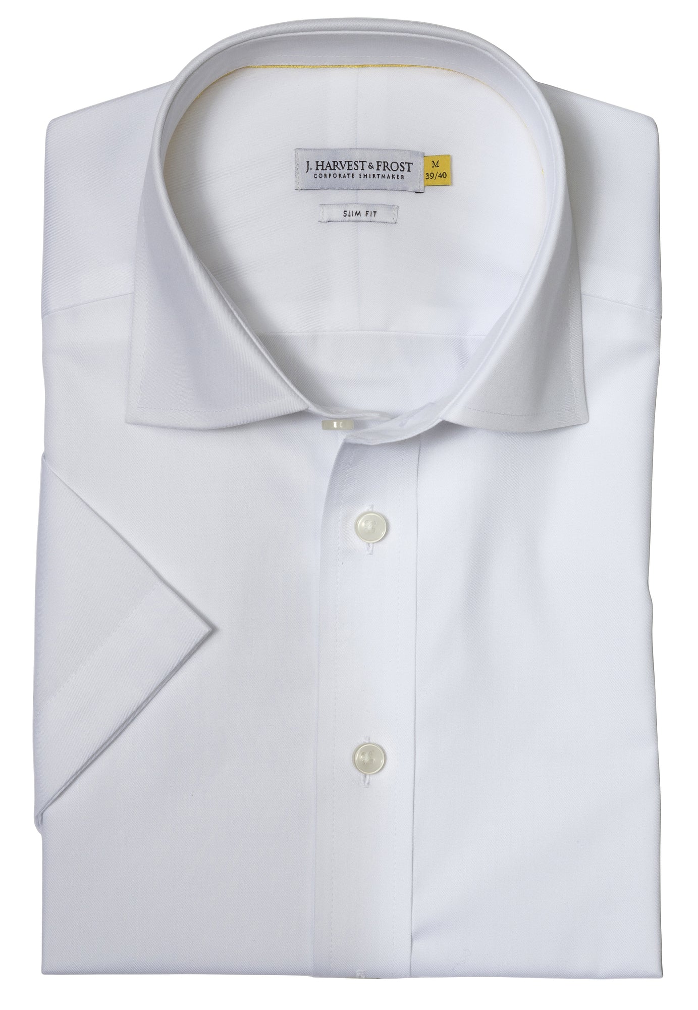 YB50 Twill S/S Slim White