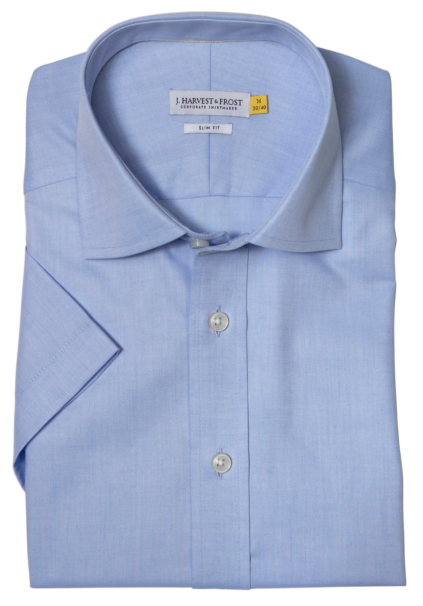 YB50 Twill S/S Slim Sky Blue