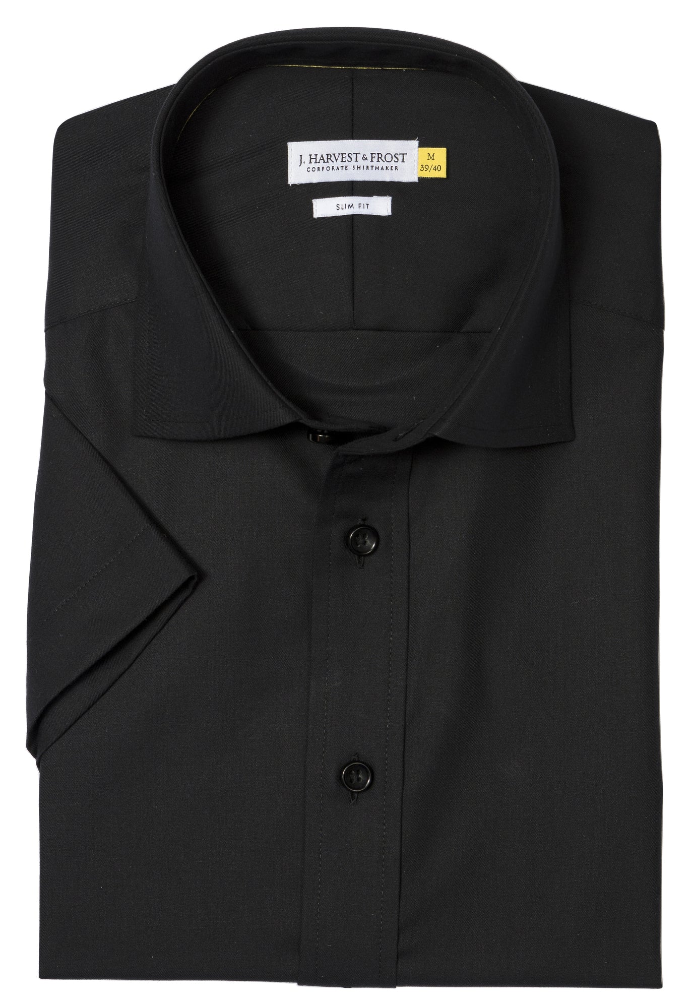 YB50 Twill S/S Slim Black