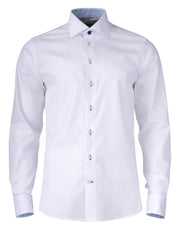 YB51 Twill Slim White/Sky Blue