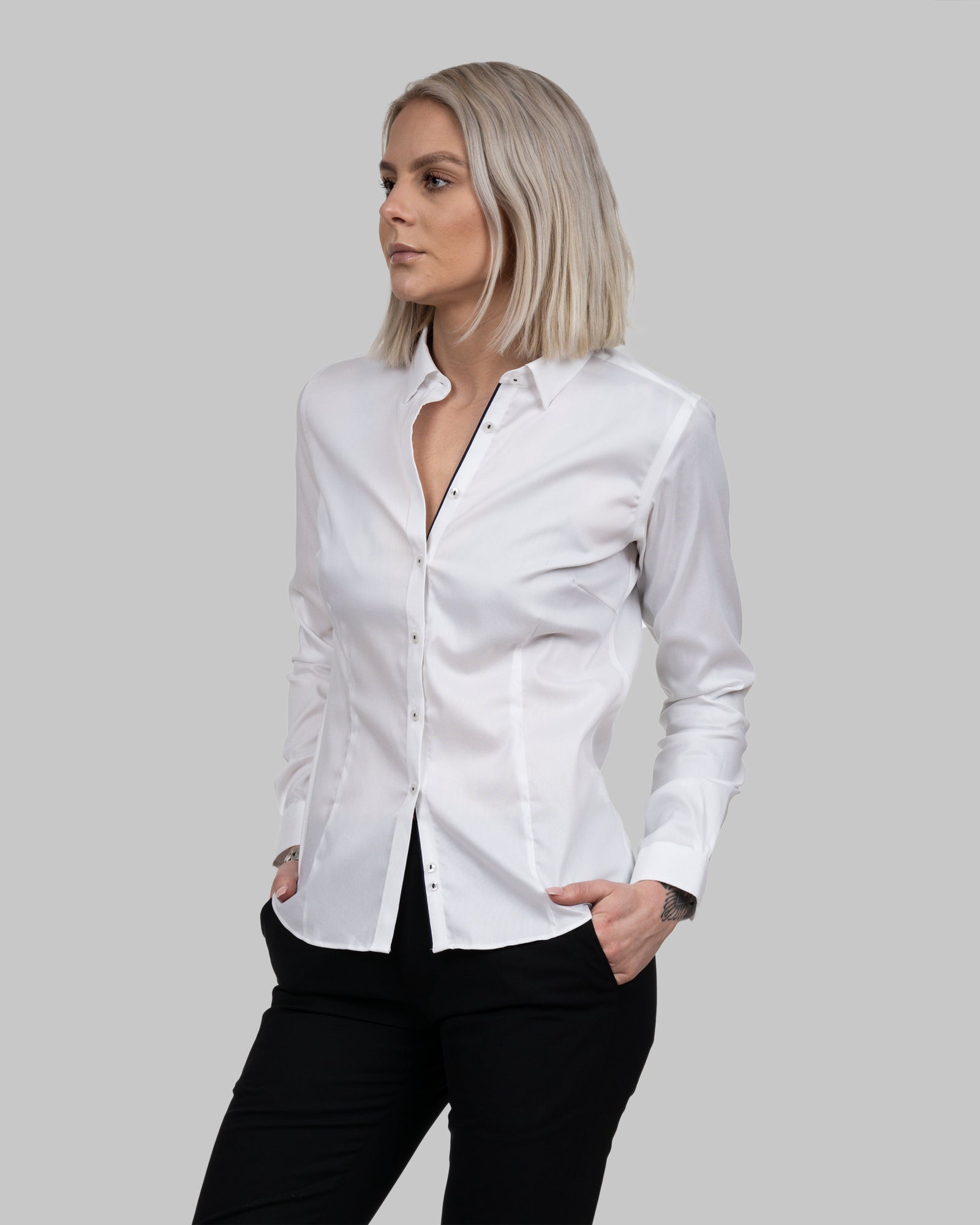 JH&F Yellow Bow 52 Woman White