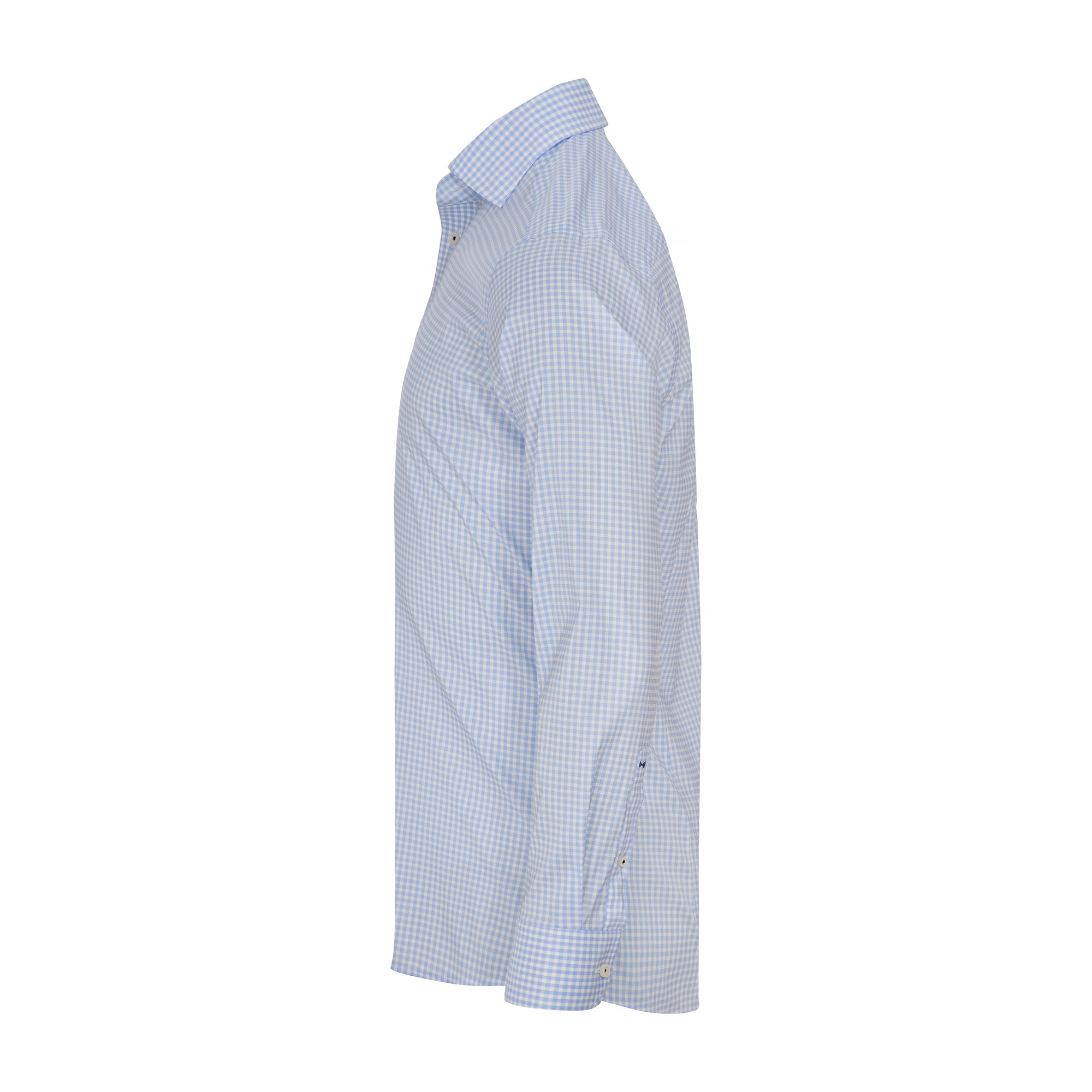 JH&F Yellow Bow 53 Regular Sky Blue Check