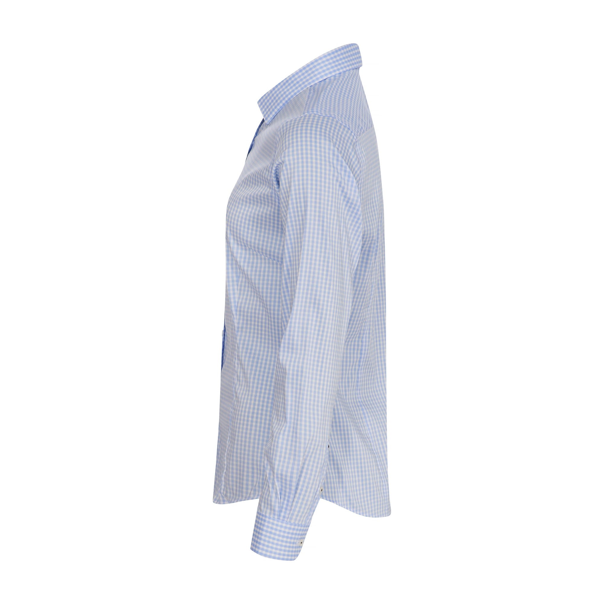 JH&F Yellow Bow 53 Woman Sky Blue Check