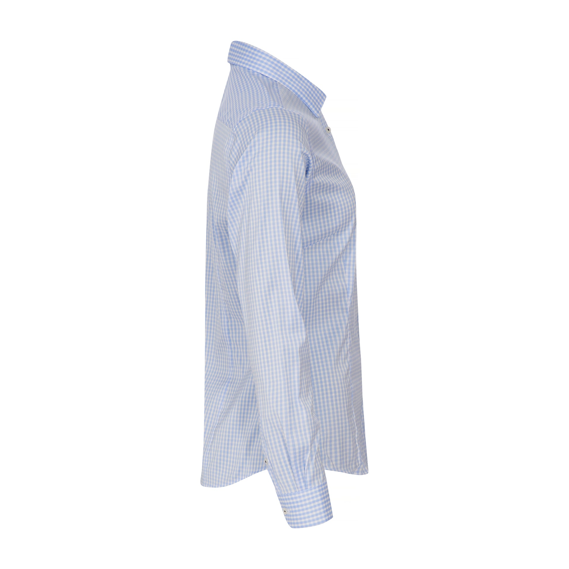 JH&F Yellow Bow 53 Woman Sky Blue Check