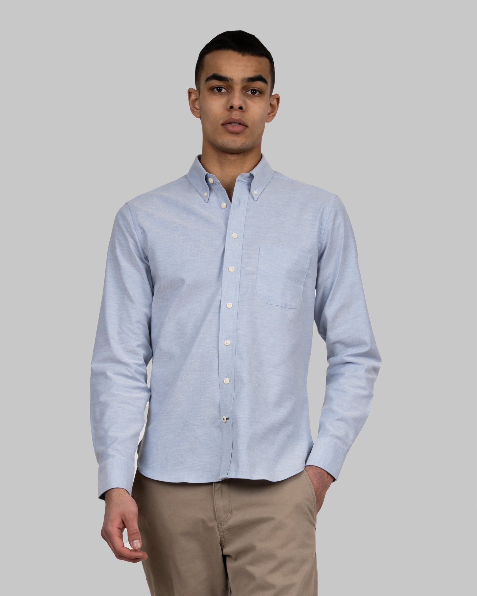 YB54 Oxford Slim Sky Blue