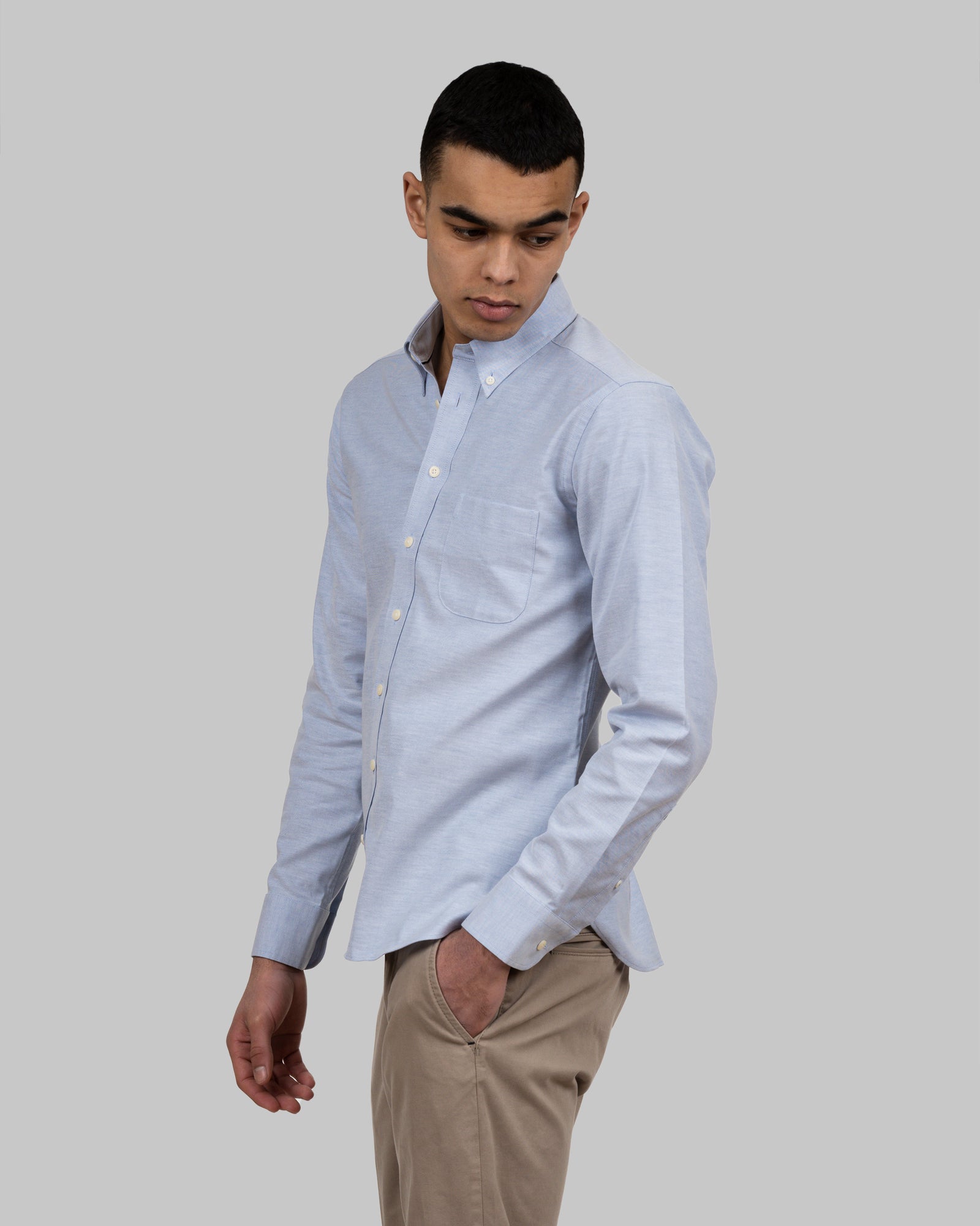 YB54 Oxford Slim Sky Blue