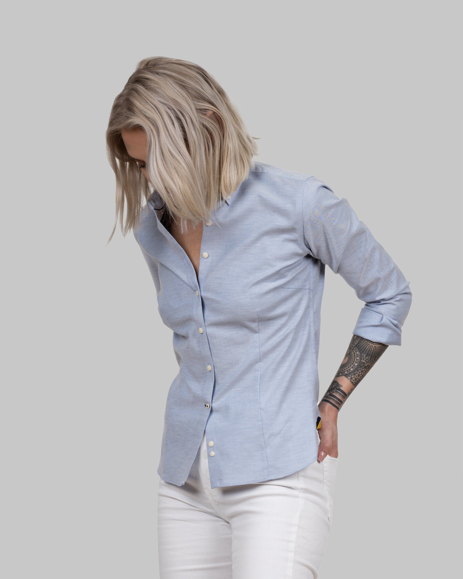 YB54 Oxford Woman Sky Blue