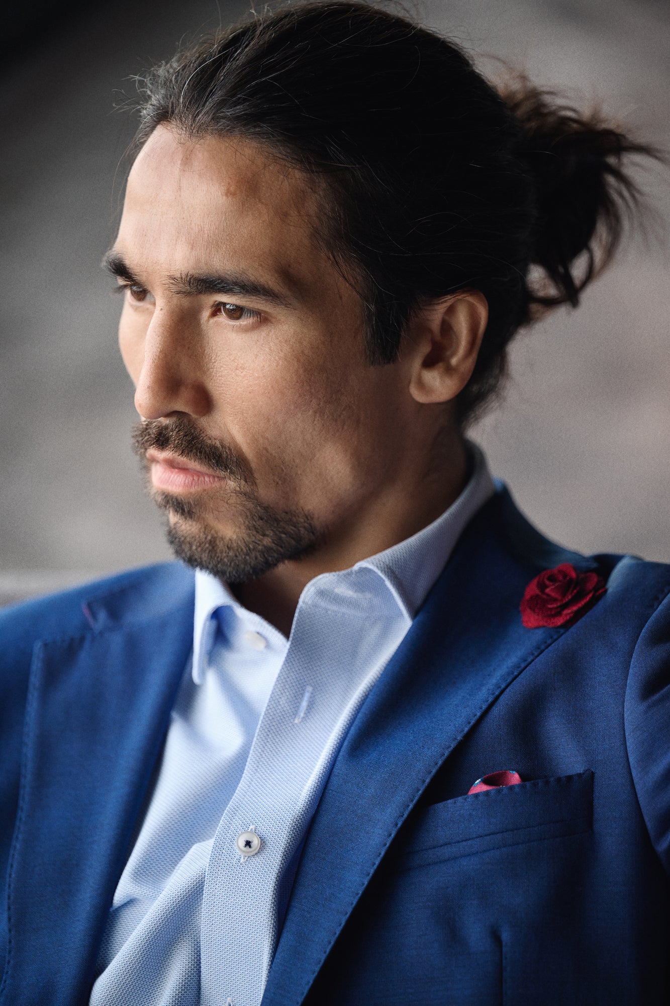 YB55 Jacquard Regular Blue Jaquard