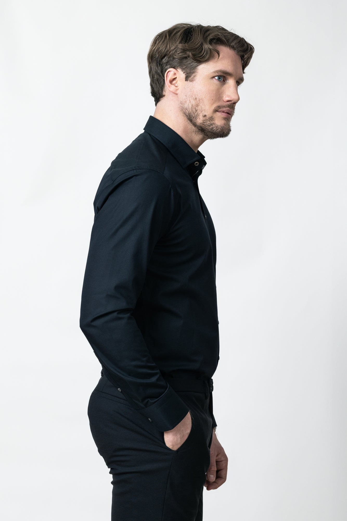 YB56 Twill Regular Black / Grey