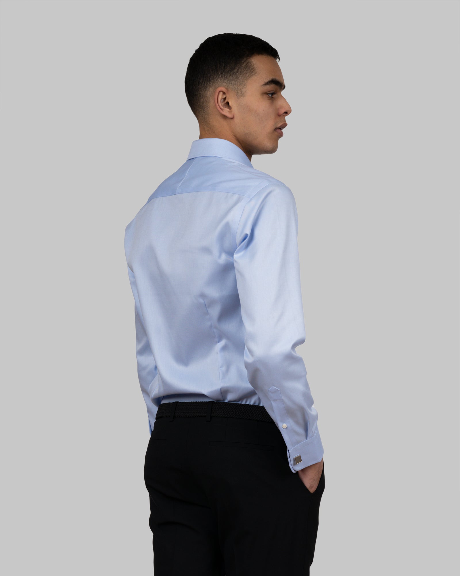 JH&F Black Bow 60 Slim Fit Skyblue