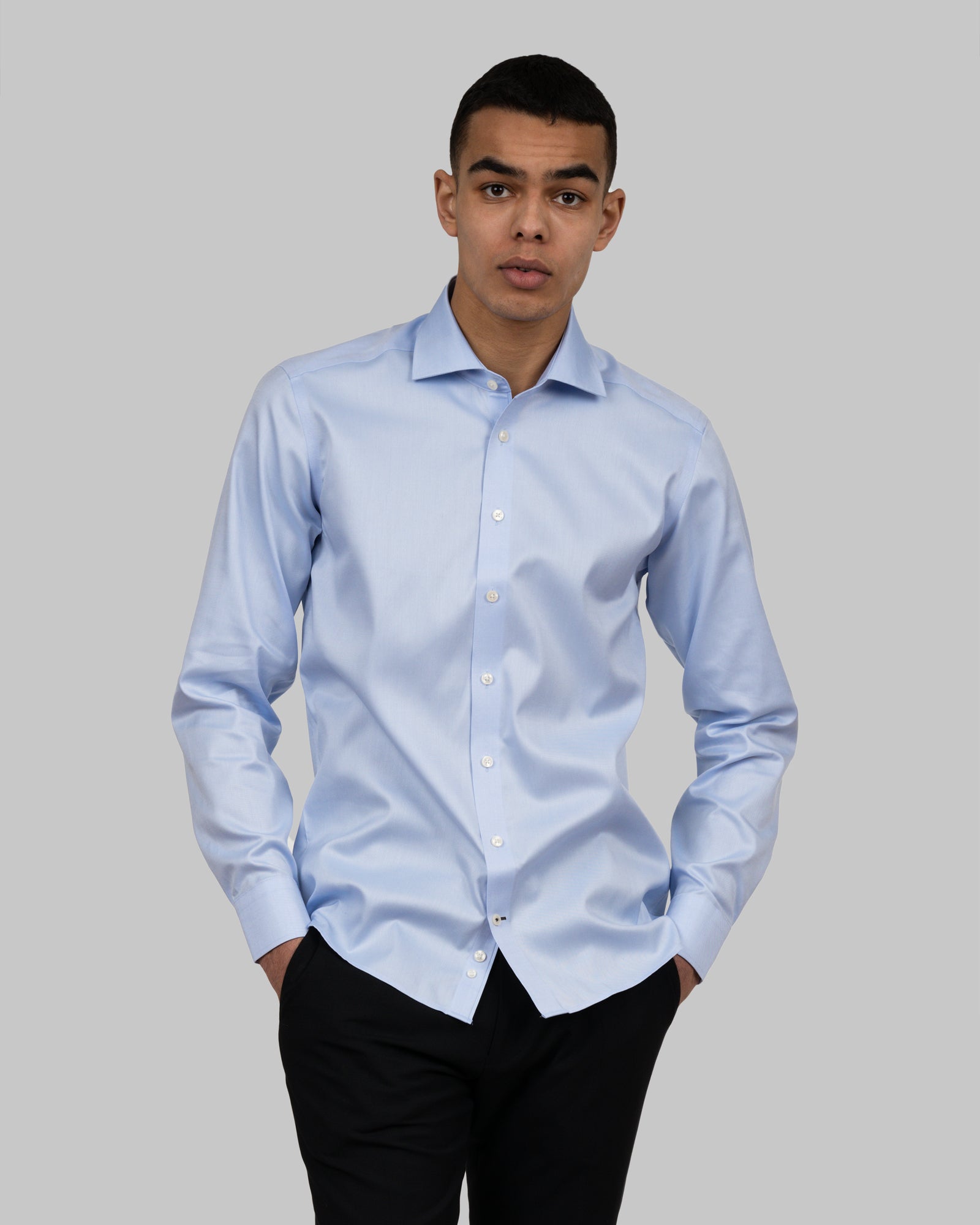 JH&F Black Bow 60 Slim Fit Skyblue