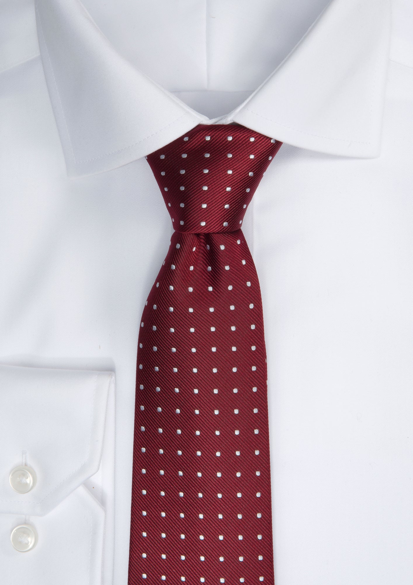 JH&F Tie Dot Red/White