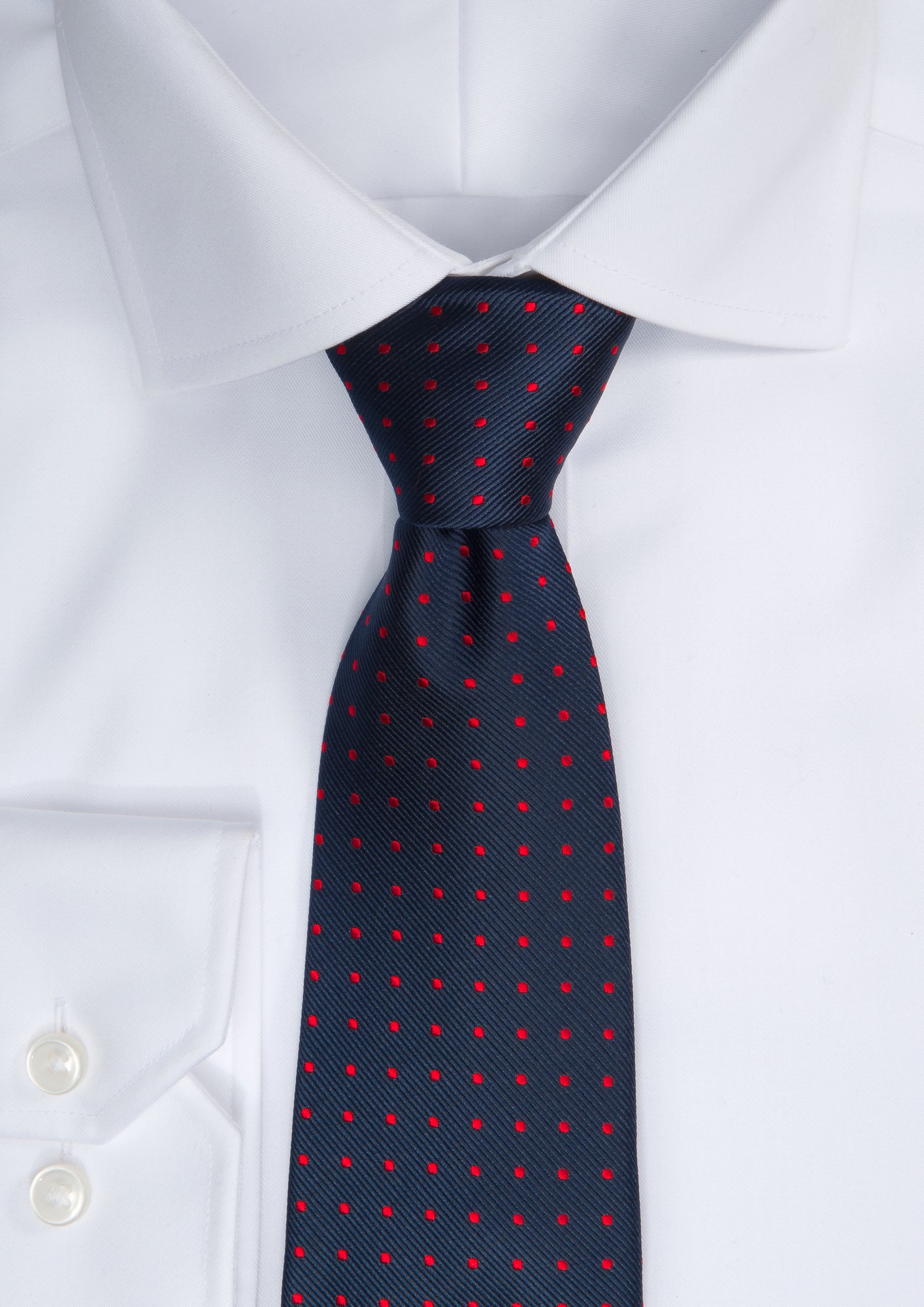 JH&F Tie Dot Navy/Red